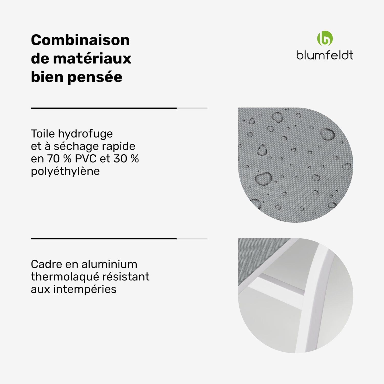 Lounger Limala XXL Bain de soleil 160 kg de capacité de charge Dossier réglable en 5 positions Roulettes 