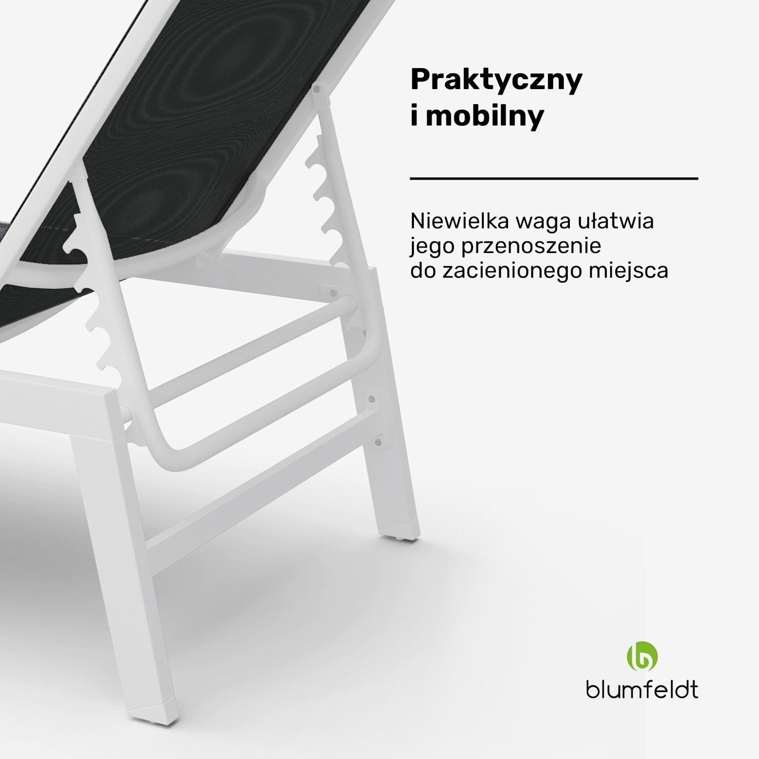 Lounger Renazzo XXL, leżak ogrodowy, maks. 160 kg, 5-stopniowa regulacja, wodoodporny 