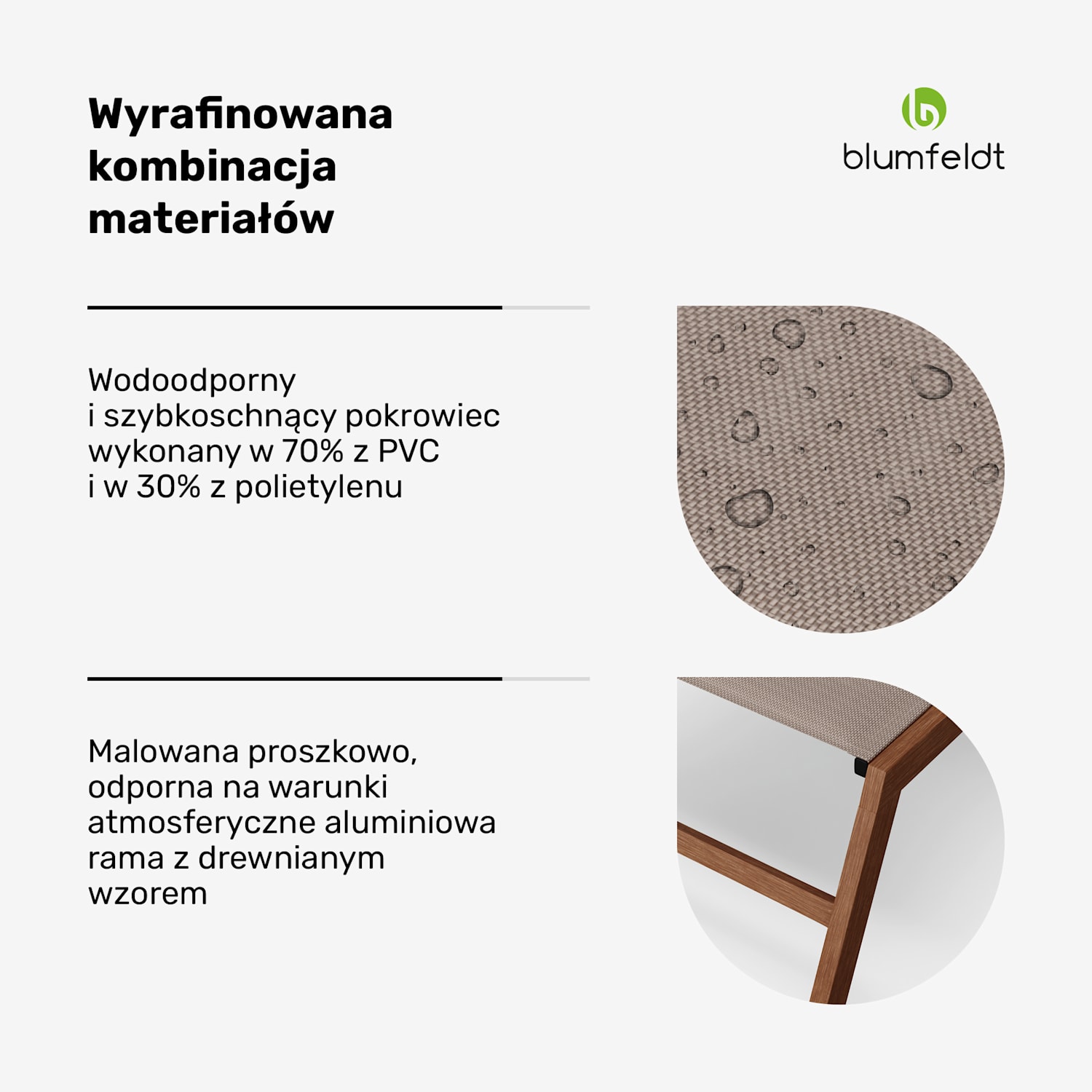 Lounger Renazzo, leżak ogrodowy, maks. 160 kg, 5-stopniowa regulacja, wodoodporny 