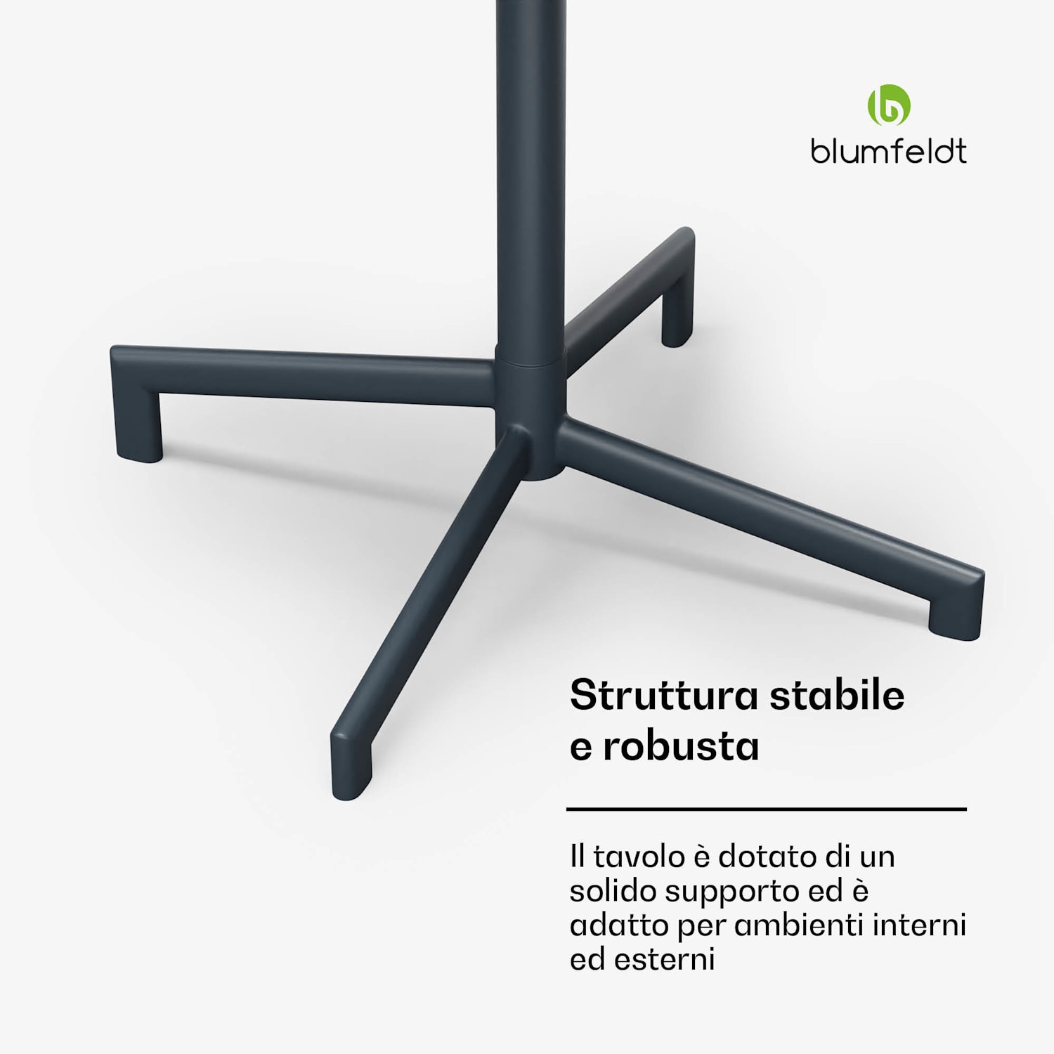 UrbanEdge - Tavolo da bistrot | Tavolino alto | 60 cm | Pieghevole | Verniciato a polvere | Resistente alle intemperie