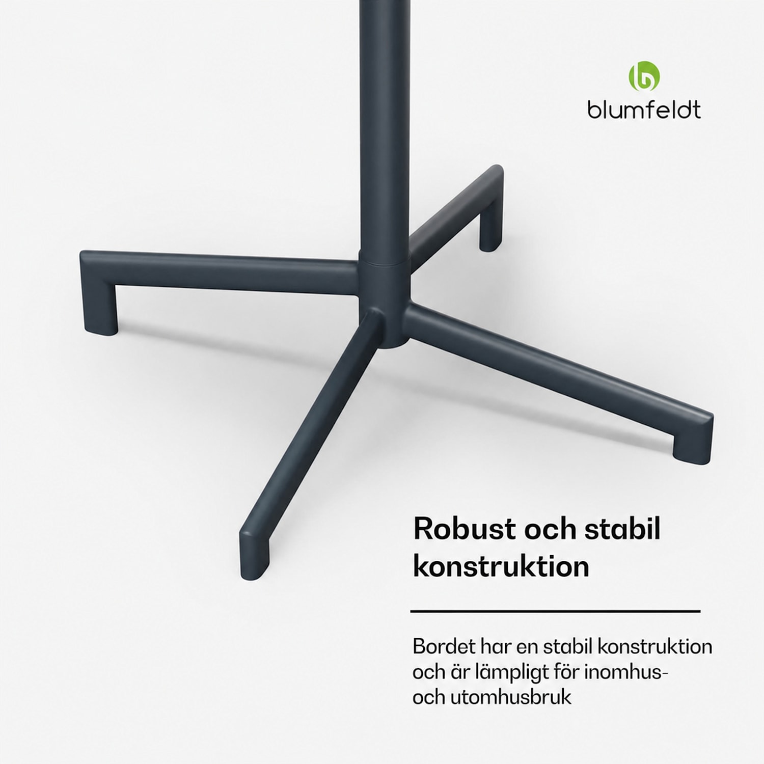 UrbanEdge bistrotbord | ståbord | 60 cm | hopfällbart | pulverlackerat | väderbeständigt 