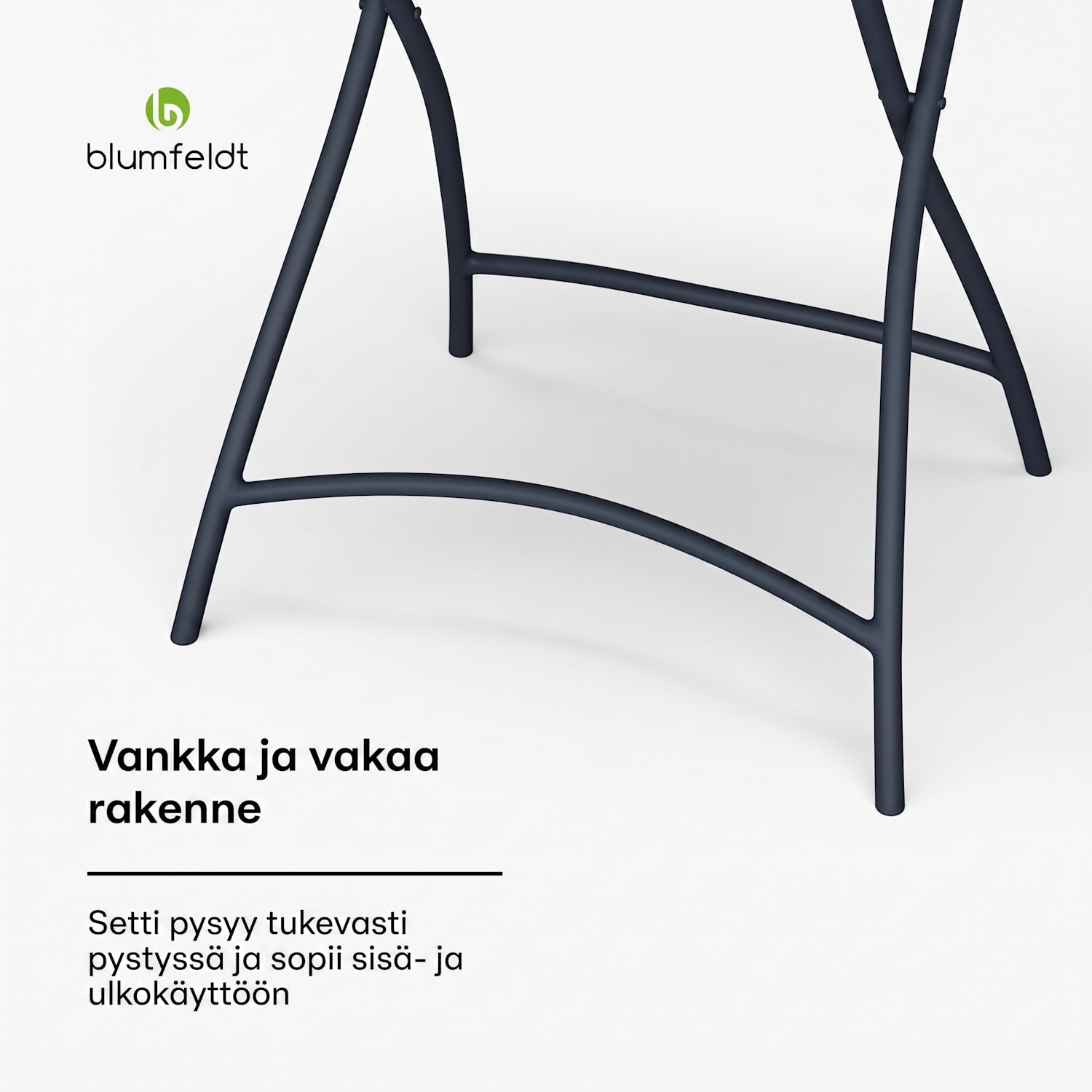 RetroChic puutarhasetti | 1 pöytä + 2 tuolia | 60 cm | taitettava | pinnoitettu | säänkestävä 