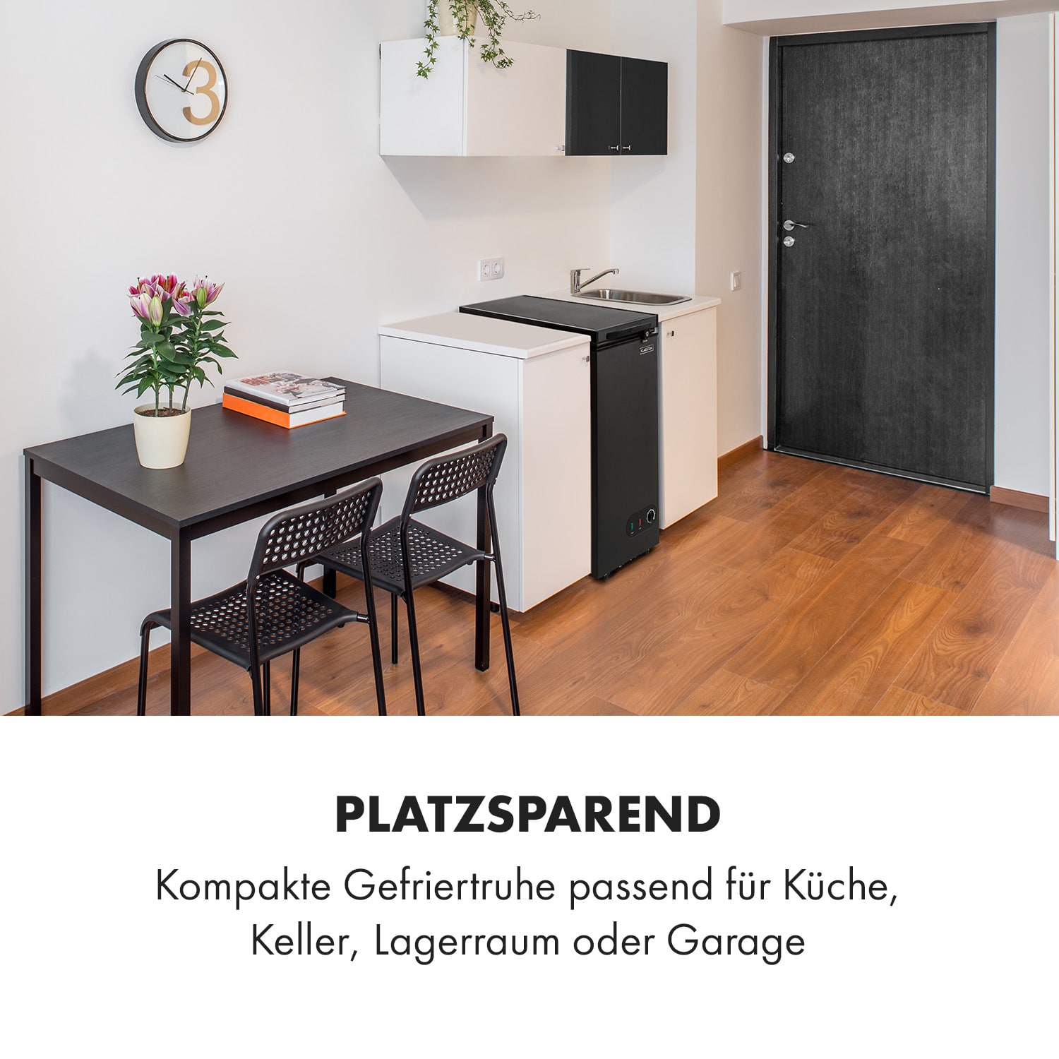 Iceblokk 50 Gefriertruhe freistehend 51 L Korb abschließbar 