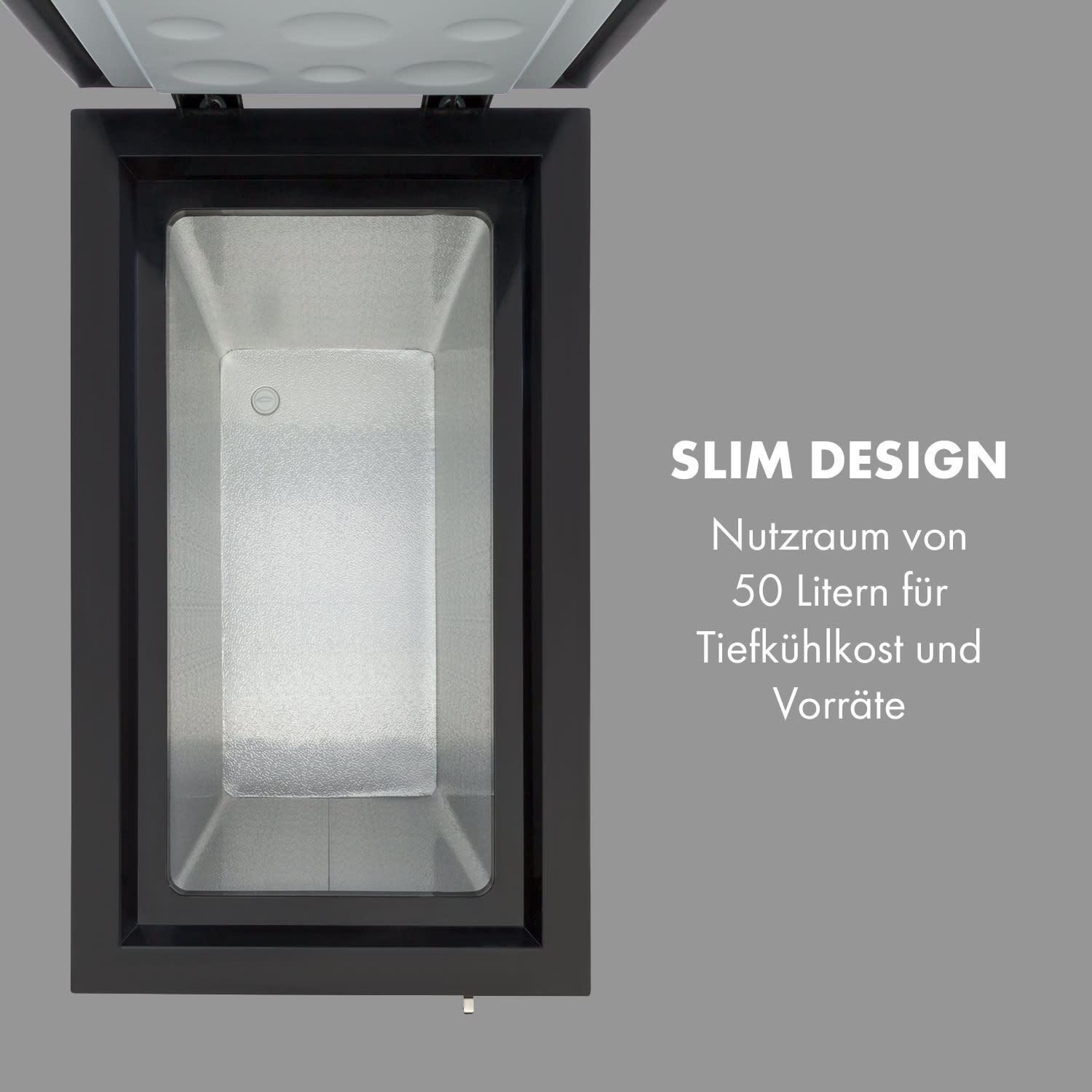 Iceblokk 50 Gefriertruhe freistehend 51 L Korb abschließbar 