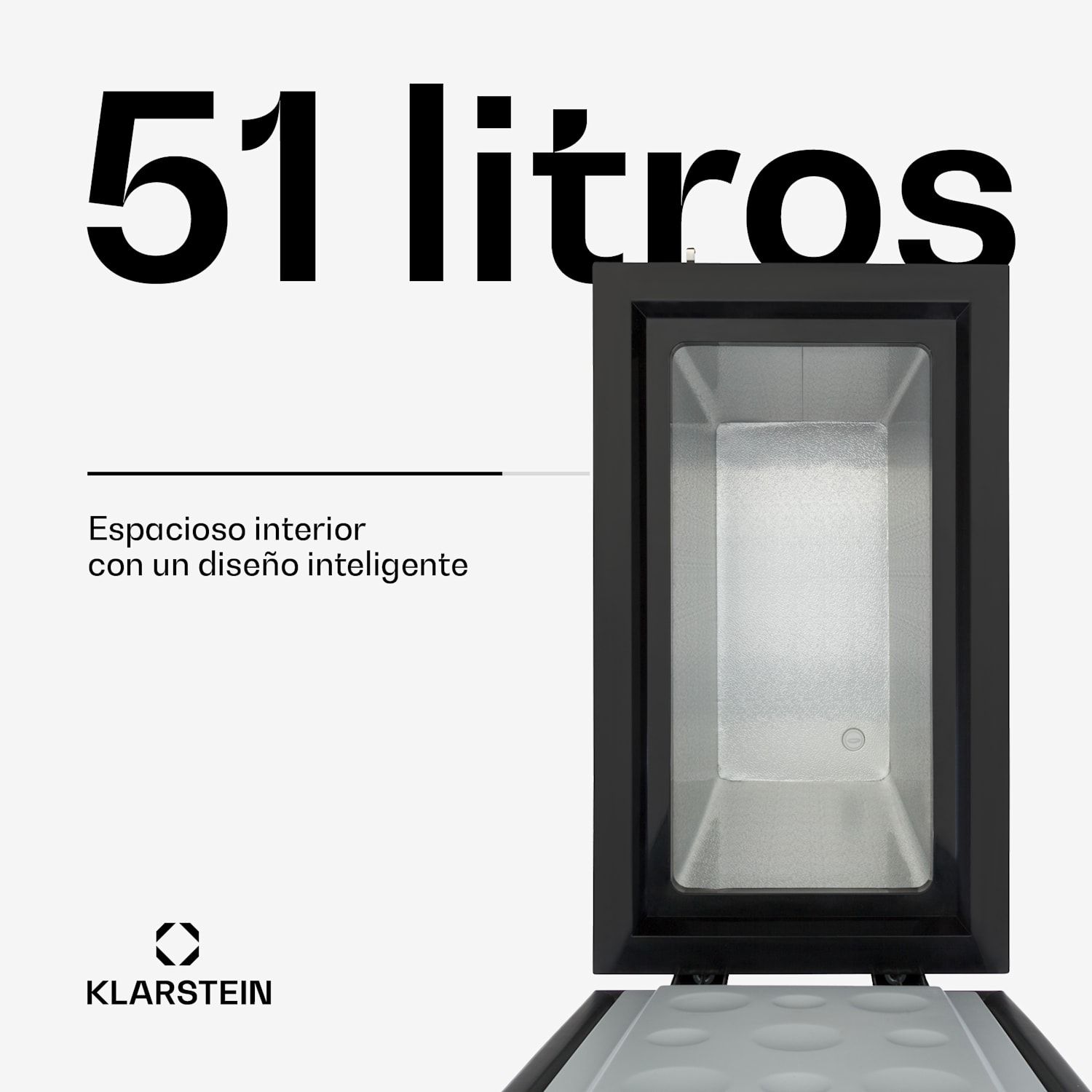 Congelador Iceblokk 50 independiente 51 L cesta con cerradura 50 litrů | Negro