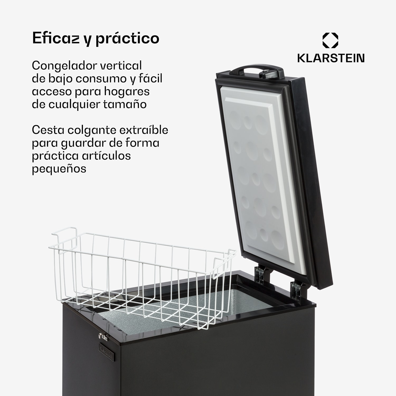Congelador Iceblokk 50 independiente 51 L cesta con cerradura 50 litrů | Negro