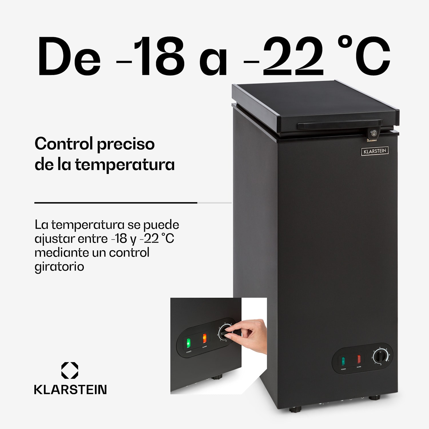 Congelador Iceblokk 50 independiente 51 L cesta con cerradura 50 litrů | Negro