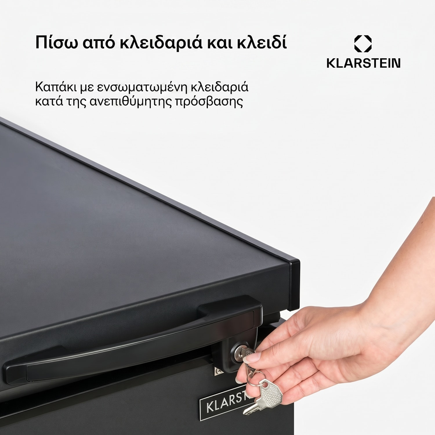 Iceblokk 51, καταψύκτης, ανεξάρτητος, 51 l, με κλειδαριά, ενεργειακή. κλάση F, μαύρο 50 litrov | Črna
