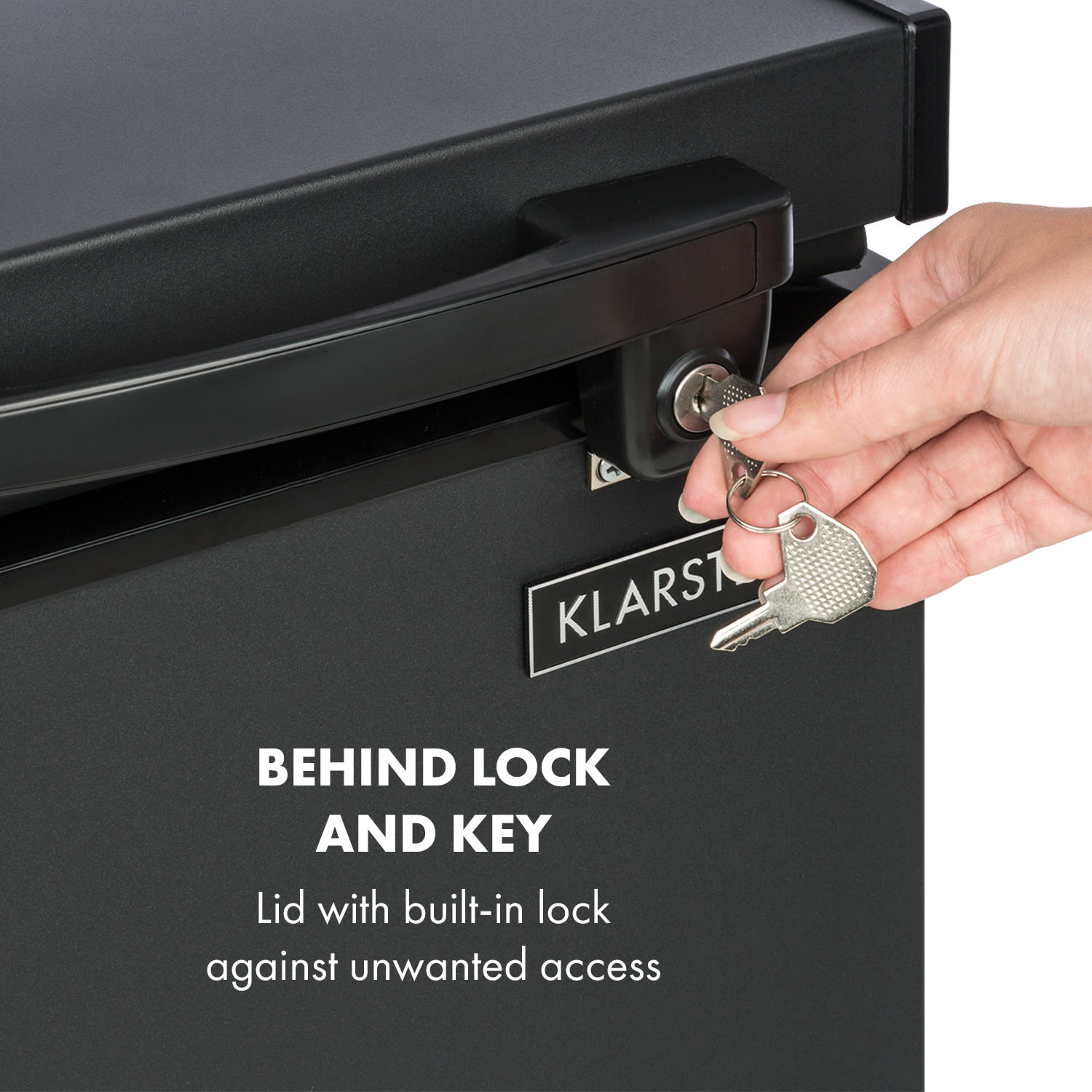 Iceblokk 51, zamrzovalnik, prostostoječi, 51 litrov, zaklepanje, energijski razred F, črna 