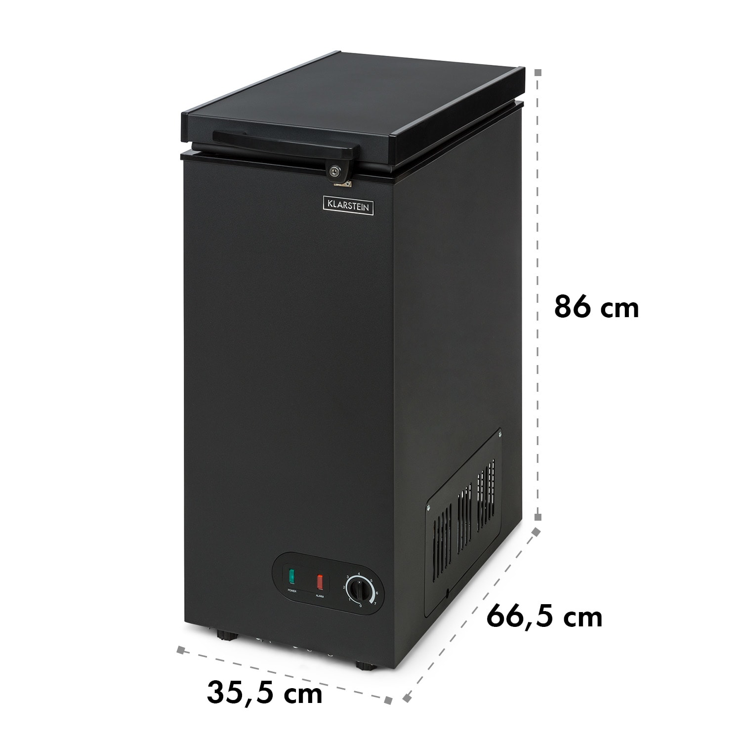 Congelador Iceblokk 50 independiente 51 L cesta con cerradura 50 litrů | Negro