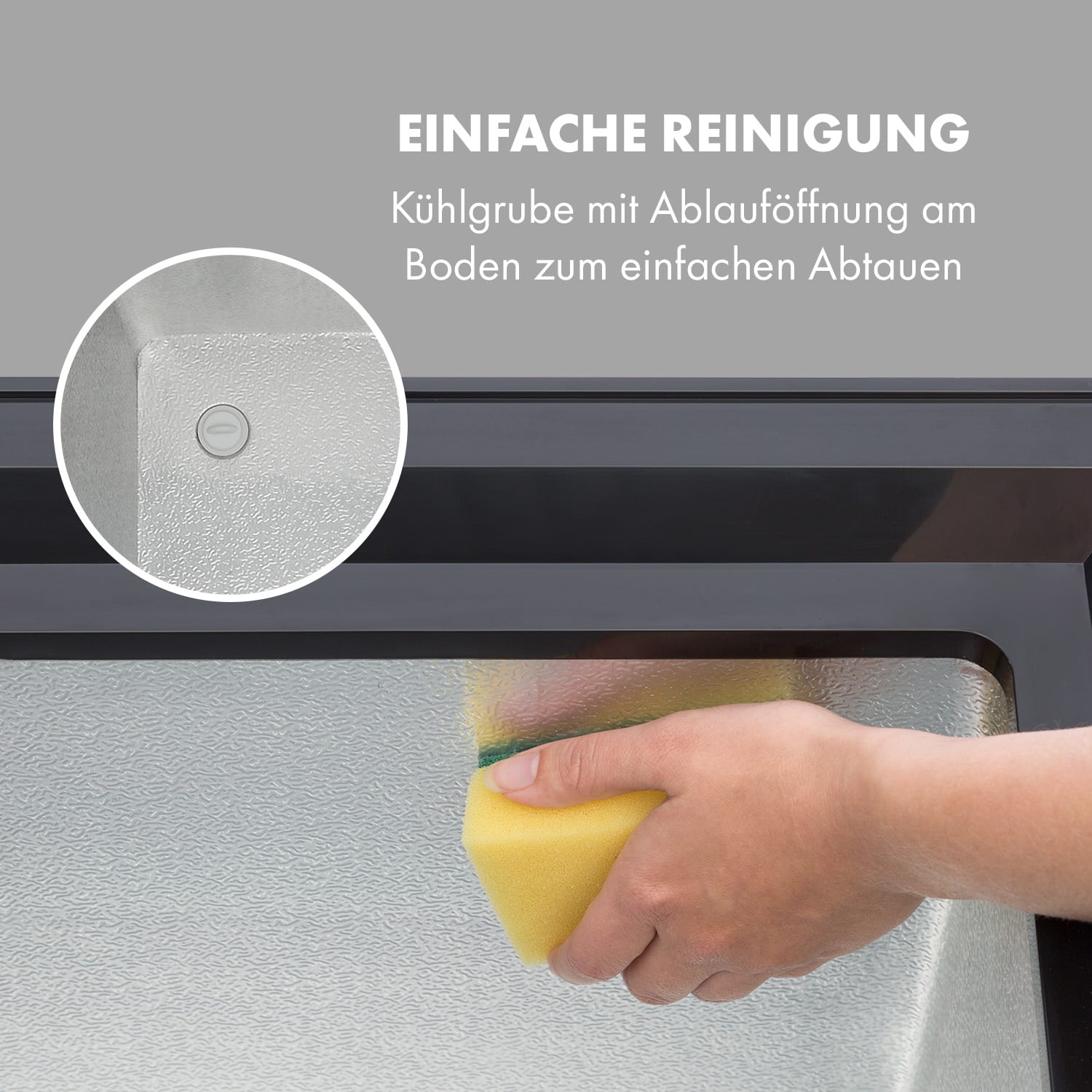 Iceblokk 80 Gefriertruhe freistehend 78 L Korb abschließbar 