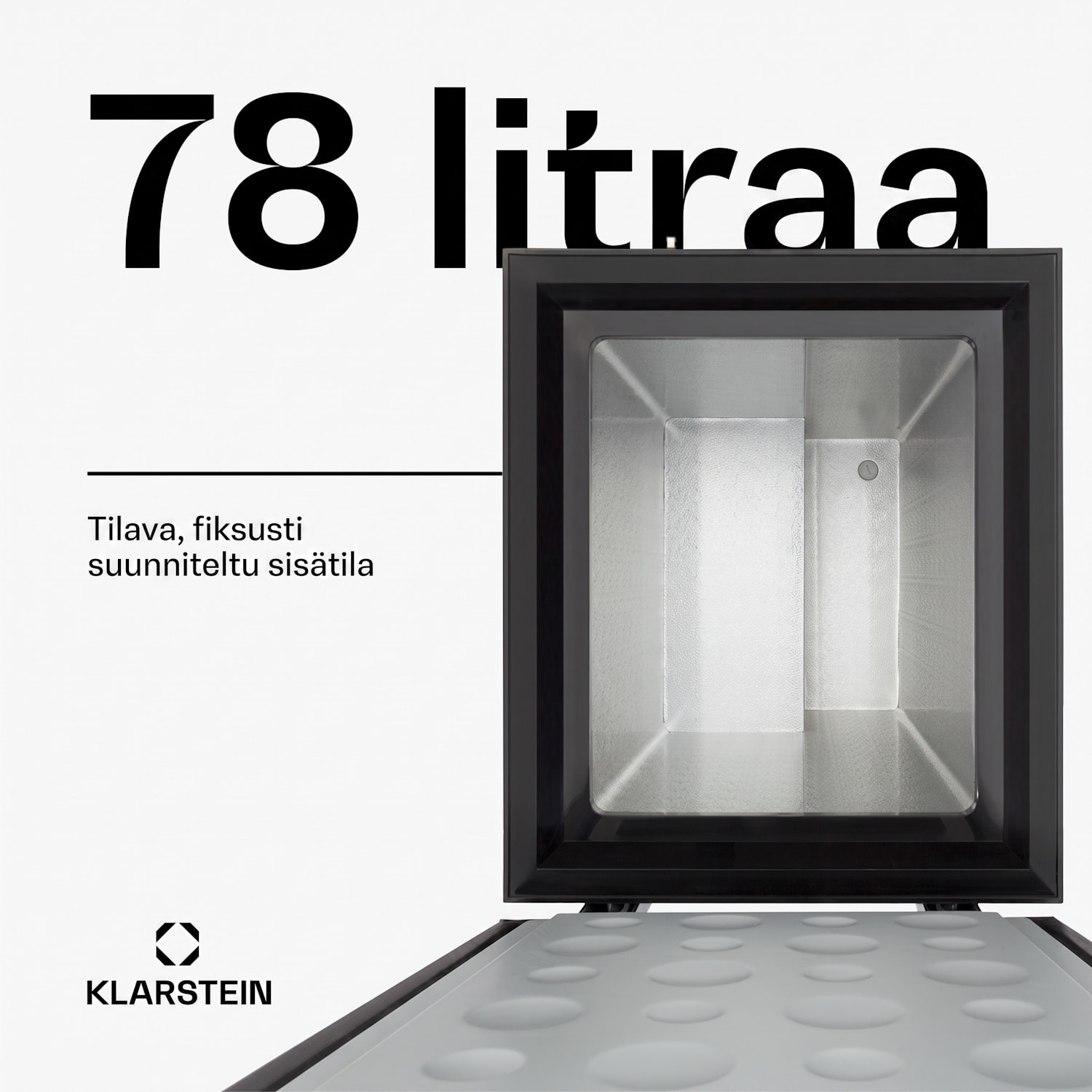 Iceblokk 80 -pakastearkku vapaasti seisova 78 litraa kori lukittava 
