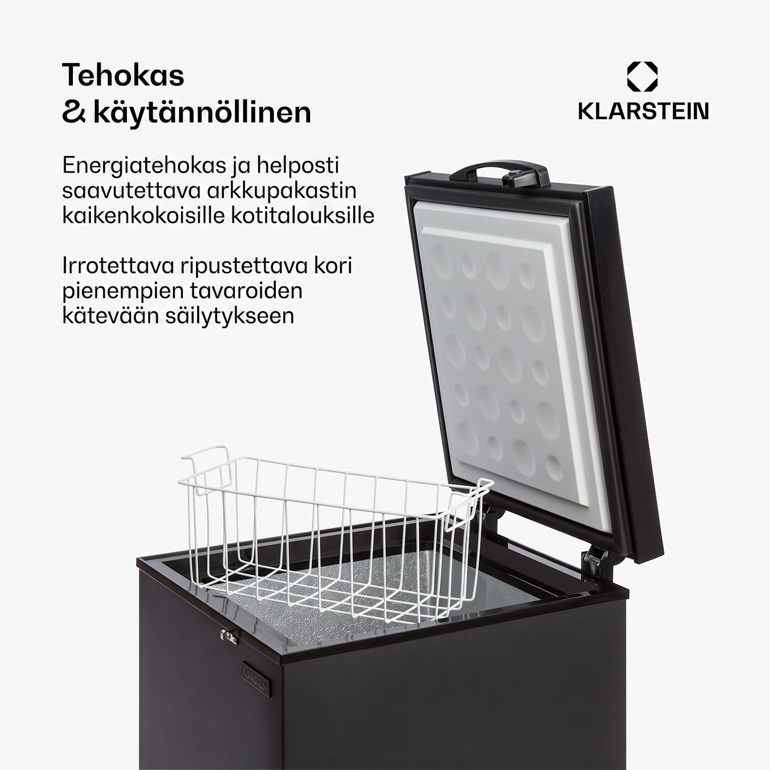 Iceblokk 80 -pakastearkku vapaasti seisova 78 litraa kori lukittava 