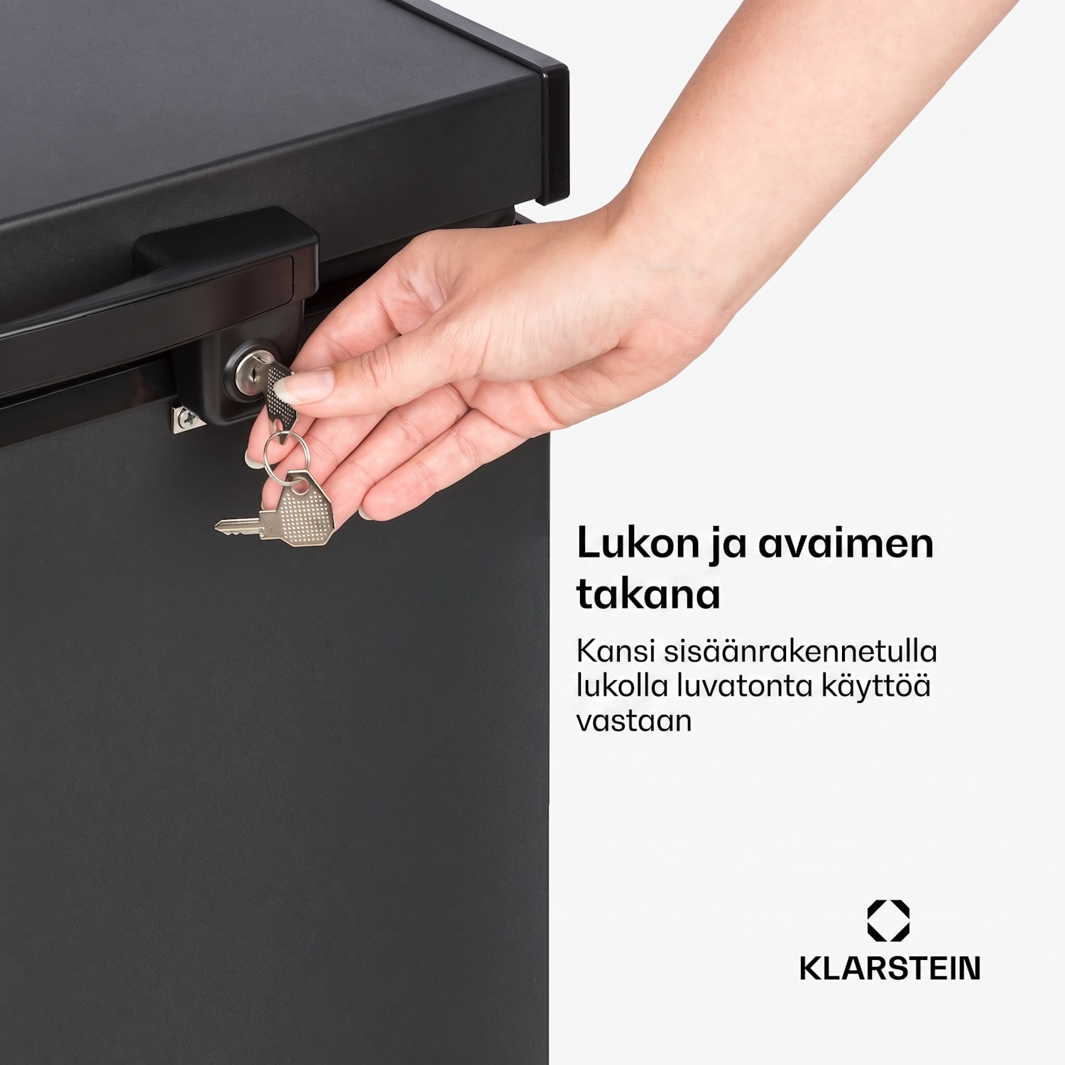 Iceblokk 80 -pakastearkku vapaasti seisova 78 litraa kori lukittava 