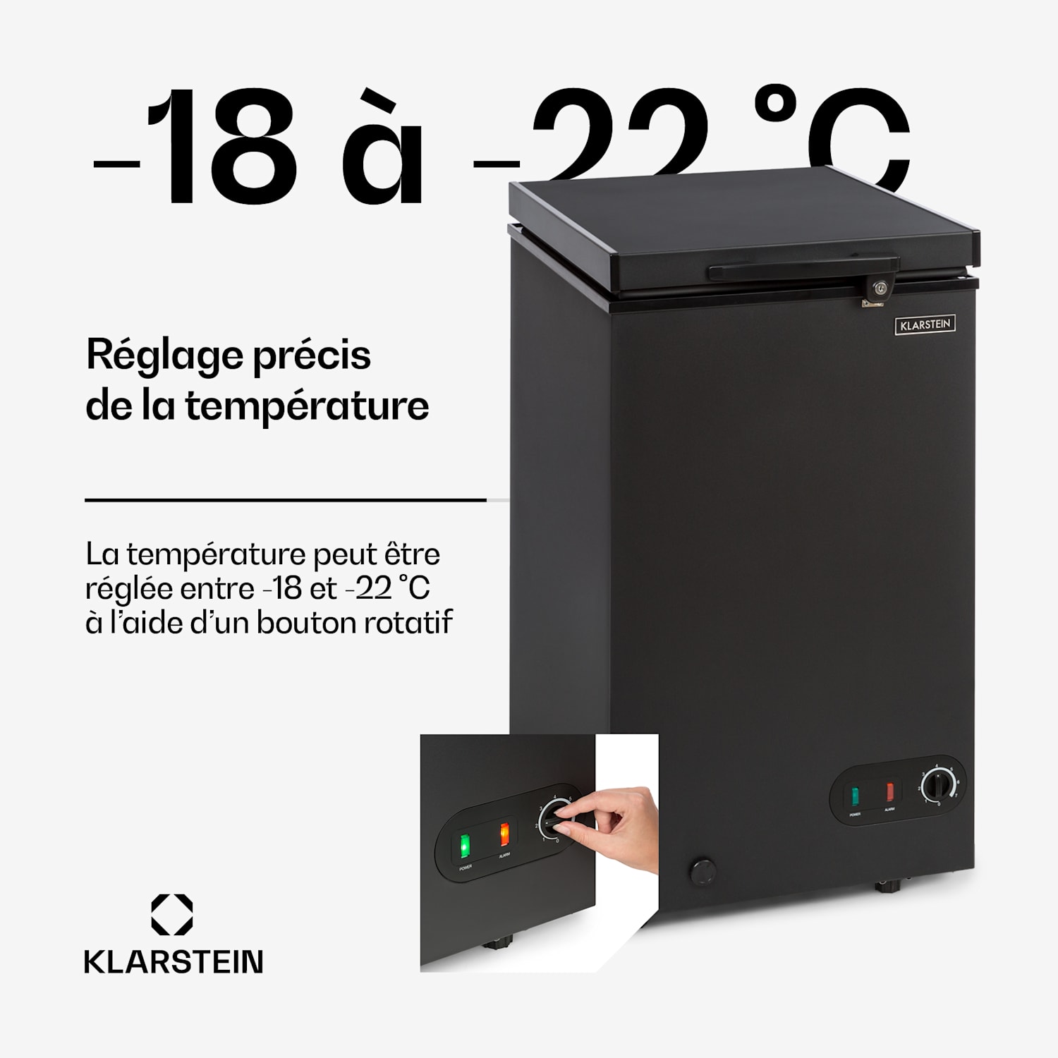 Iceblokk 80 diepvrieskist vrijstaand 78 L mand afsluitbaar 