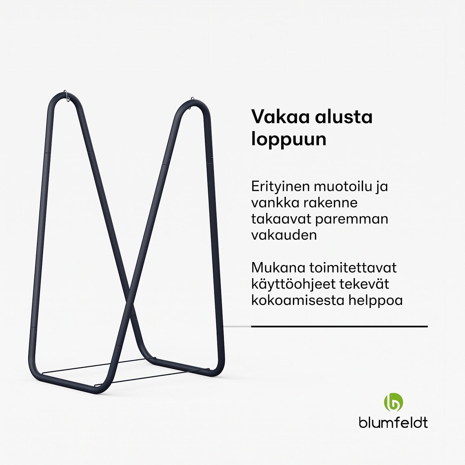 Riippumaton kehikko SwayStation Curve | ruostumaton | säänkestävä | sisä- ja ulkokäyttöön | max. 100 Kg Curve