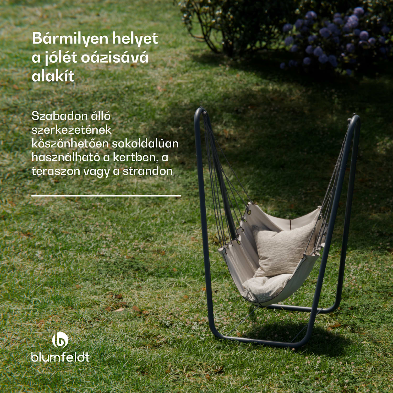 SwayStation Curve  függőágy keret, korrózióálló, időjárásálló, beltéri/kültéri felhasználás, 100 Kg-ig Curve