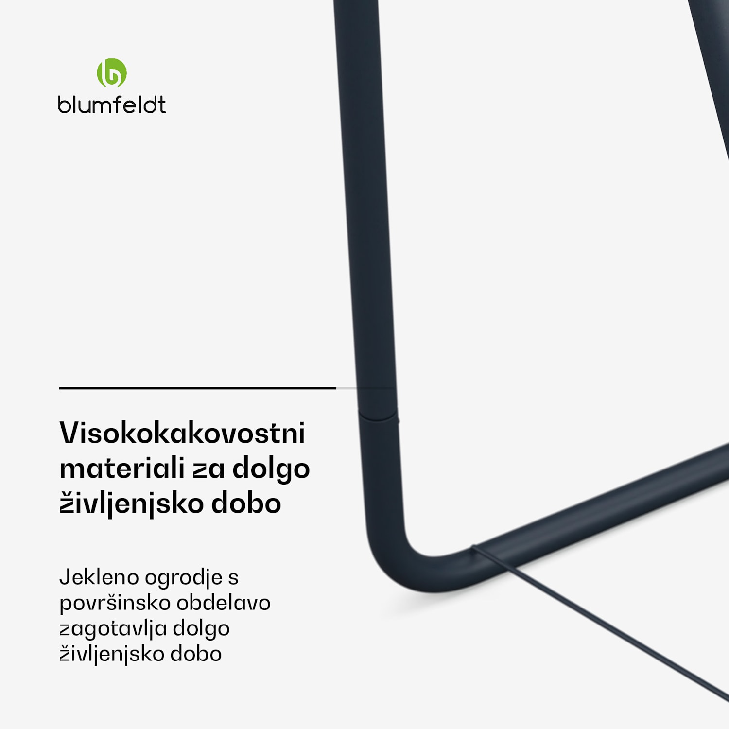 SwayStation Curve okvir za visečo mrežo, odporen proti koroziji, odporen na vremenske vplive, za notranjo in zunanjo uporabo, do 100 Kg Curve
