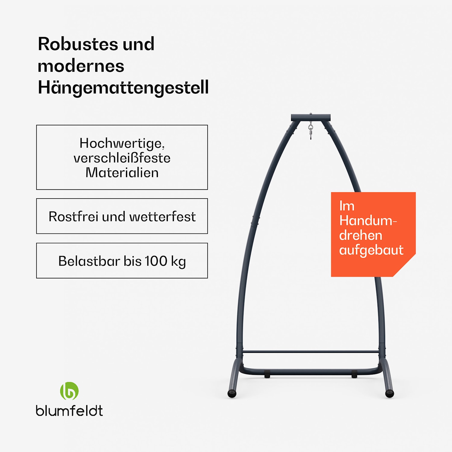 Hängemattengestell SwayStation Arch | rostfrei | wetterfest | Indoor/Outdoor | bis 100 Kg Arch