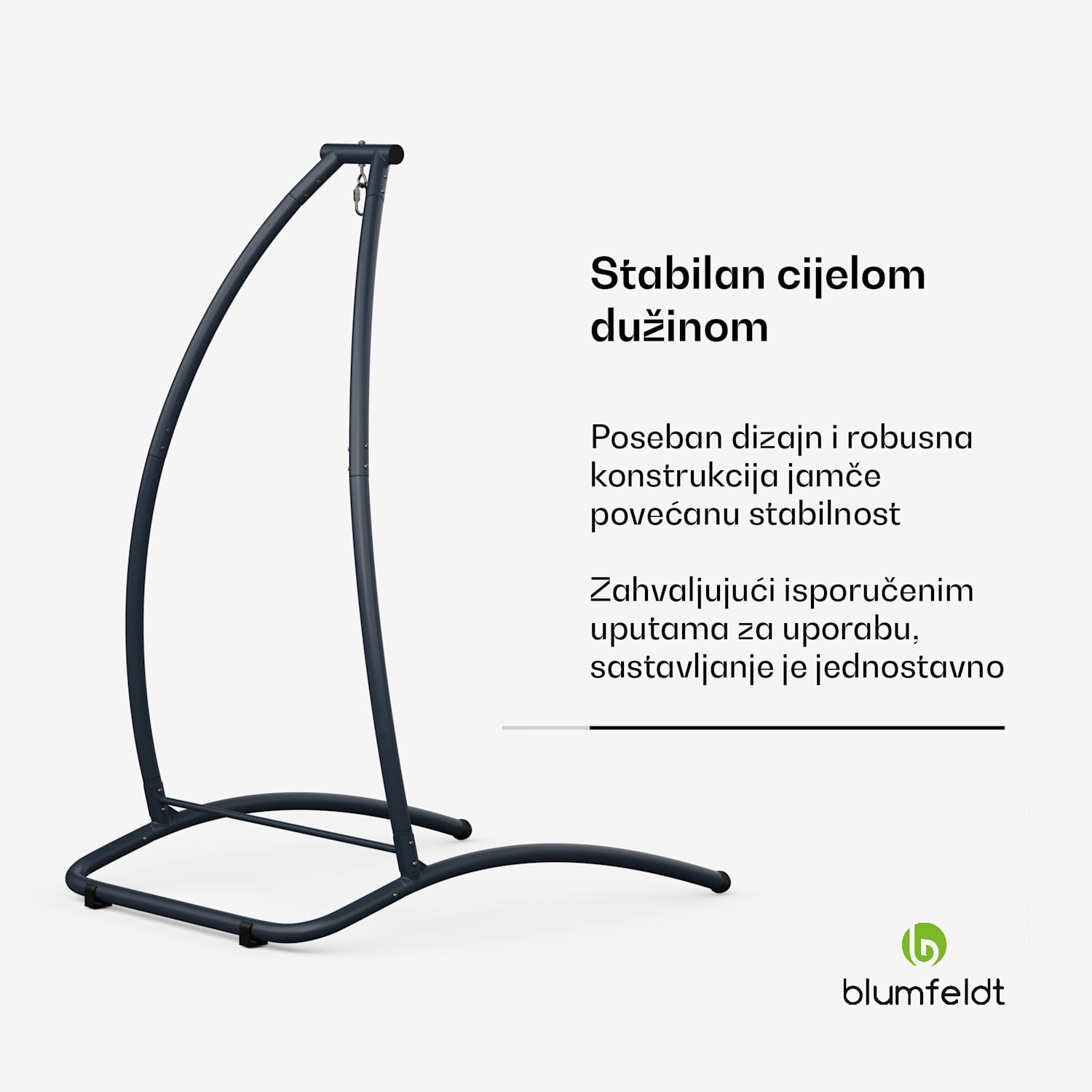 SwayStation Arch okvir viseće mreže, otporan na koroziju, otporan na vremenske uvjete, unutarnji/ vanjski prostor, do 100 Kg Arch