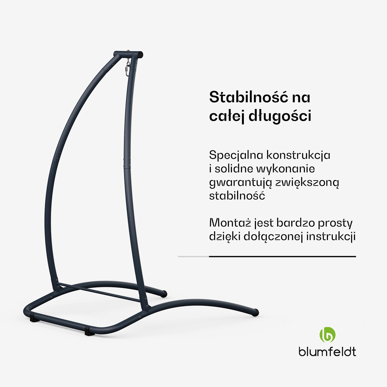 SwayStation Arch stelaż na hamak, odporny na korozję, odporny na warunki atmosferyczne, do użytku wewnątrz/na zewnątrz, do 100 Kg Arch