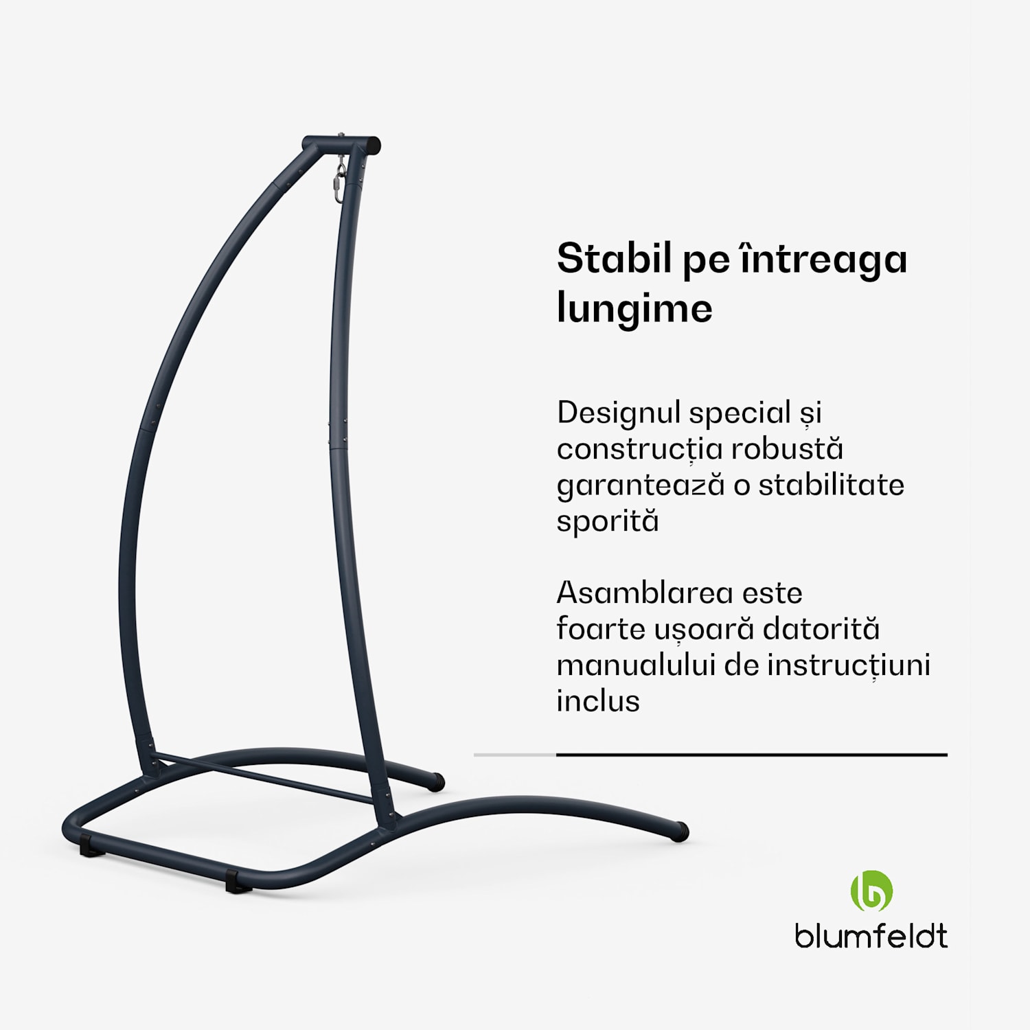 Cadru hamac SwayStation Arch| rezistent la coroziune, rezistent la intemperii, spațiu interior/exterior, până la 100 Kg Arch