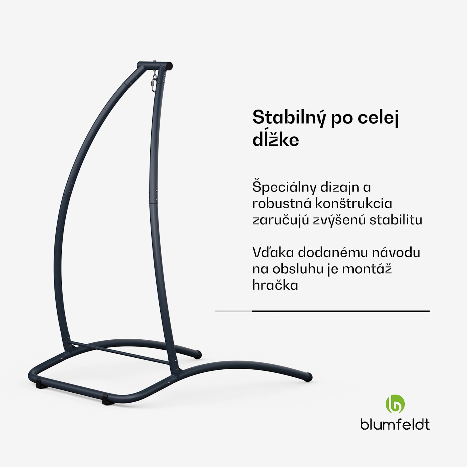 SwayStation Arch rám hojdacej siete, odolný proti korózii, odolný proti poveternostným vplyvom, vnútorný/ vonkajší priestor, do 100 Kg Arch