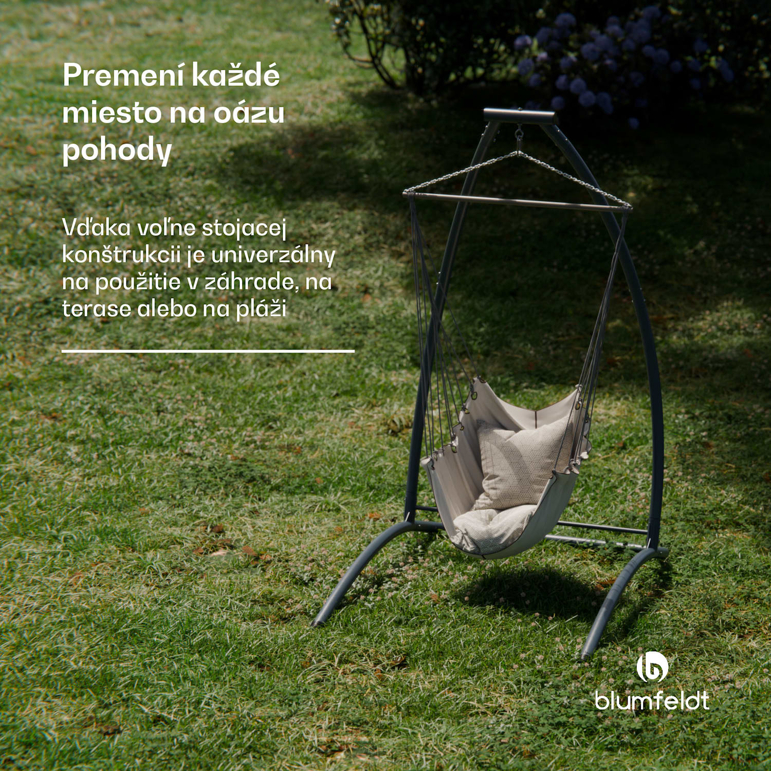 SwayStation Arch rám hojdacej siete, odolný proti korózii, odolný proti poveternostným vplyvom, vnútorný/ vonkajší priestor, do 100 Kg Arch