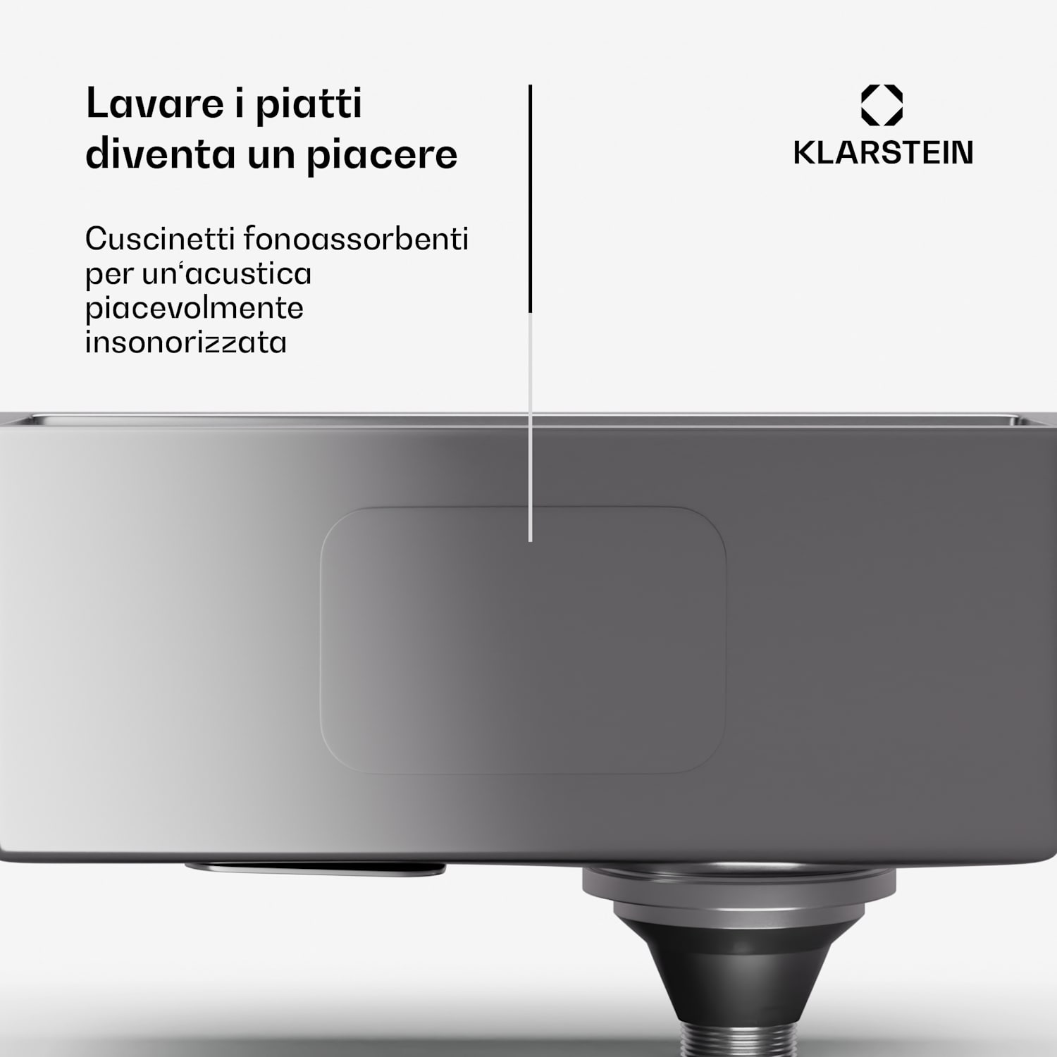 TitanSteel - Lavello da cucina da 45 x 23 cm (Lung.xLarg.) in acciaio inox con superficie antigraffio e resistente al calore 18 x 40 cm | Acciaio inox