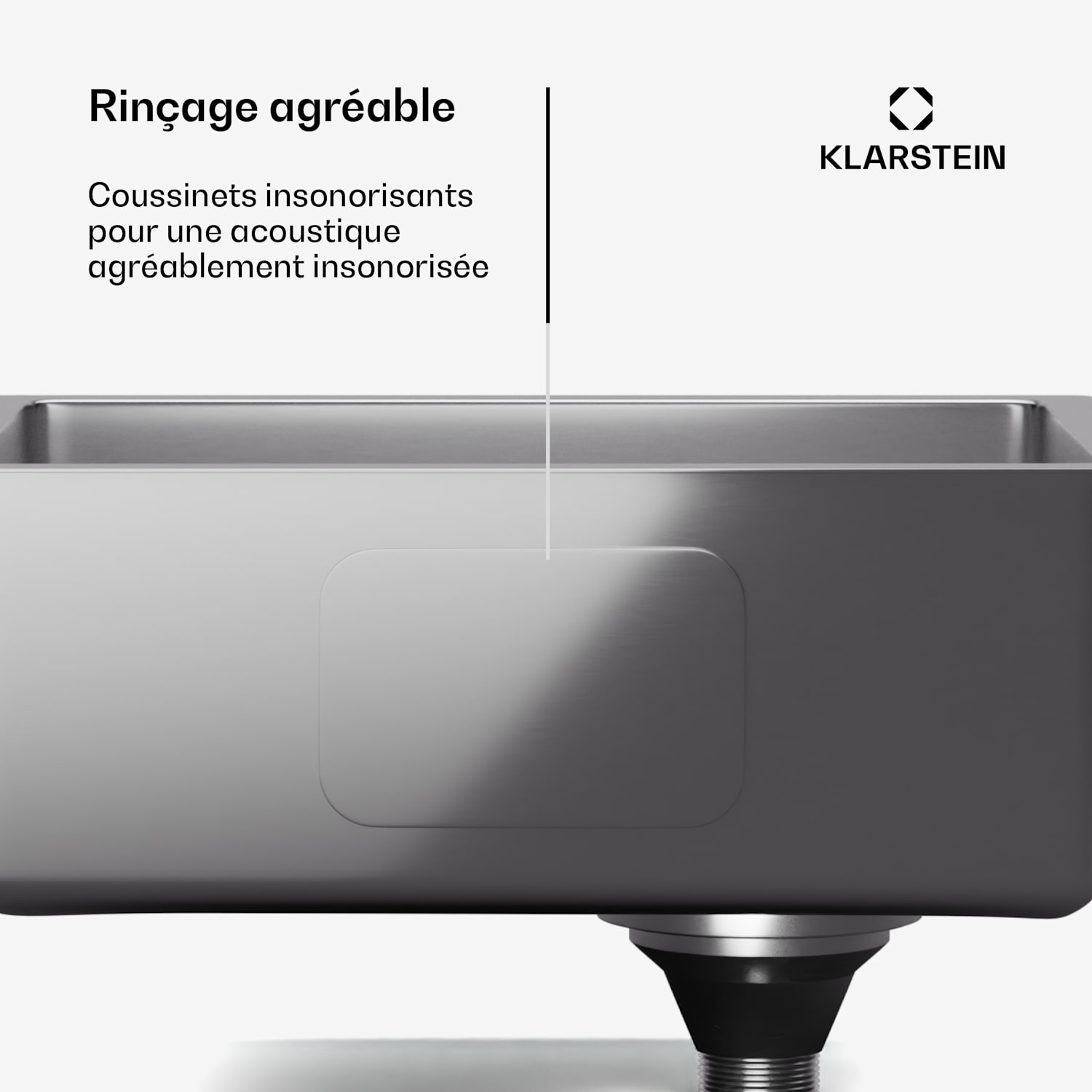 TitanSteel gootsteen van 45 x 39cm (LxB) roestvrij, krasvast en hittebestendig oppervlak 34 x 40 cm | Roestvrij Staal