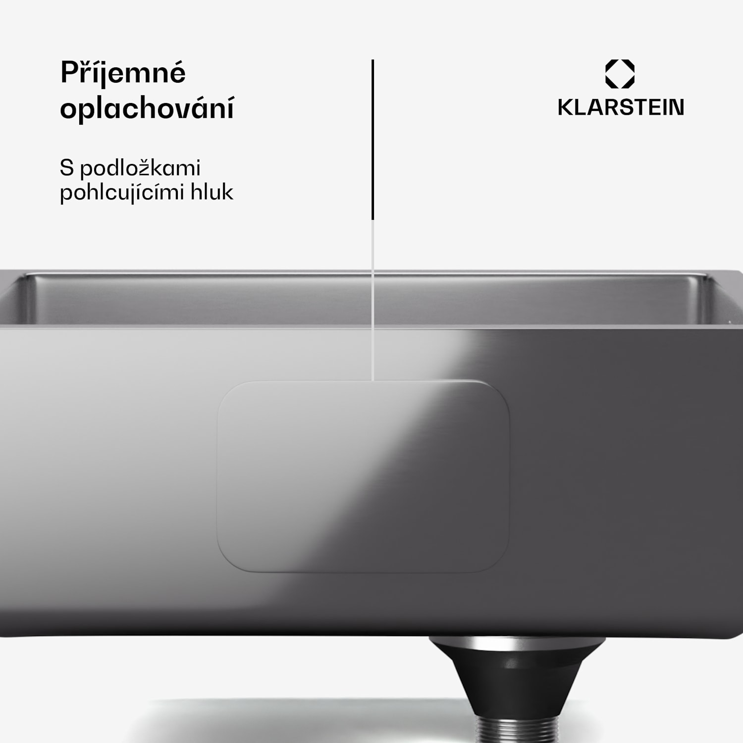TitanSteel Kuchyňský dřez 45 x 45 cm (DxŠ) s povrchem odolný vůči rzi, poškrábání a teplu