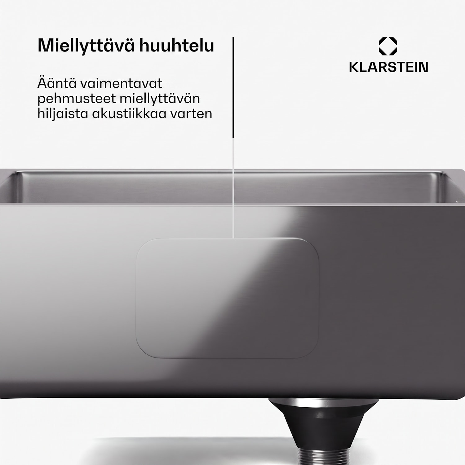 TitanSteel-tiskiallas, jonka mitat ovat 45 x 45 cm (pituus x leveys), valmistettu ruostumattomasta teräksestä, naarmuuntumaton ja kuumuutta kestävä pinta 40 x 40 cm | Ruostumaton Teräs