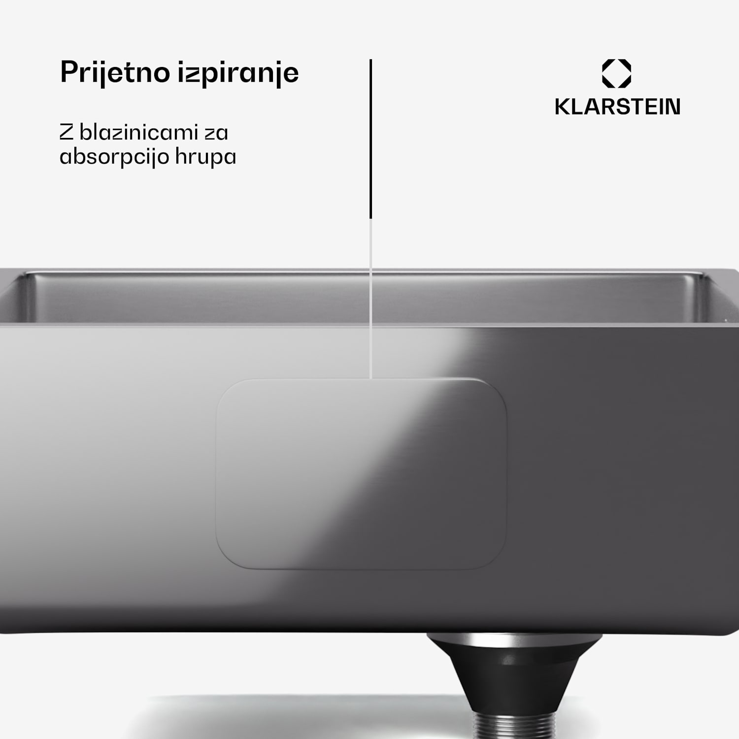 TitanSteel Kuhinjsko korito 45 x 45 cm (DxŠ) s površino, odporno proti rji, praskam in vročini 40 x 40 cm | Nerjaveče jeklo