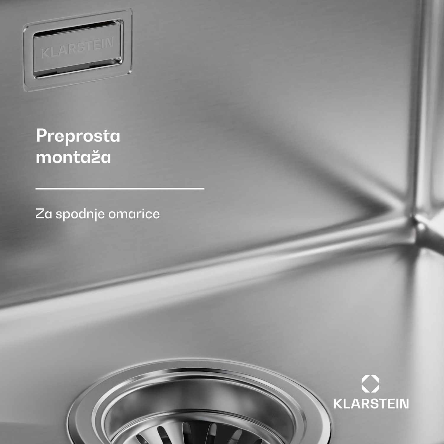 TitanSteel Kuhinjsko korito 45 x 45 cm (DxŠ) s površino, odporno proti rji, praskam in vročini 40 x 40 cm | Nerjaveče jeklo