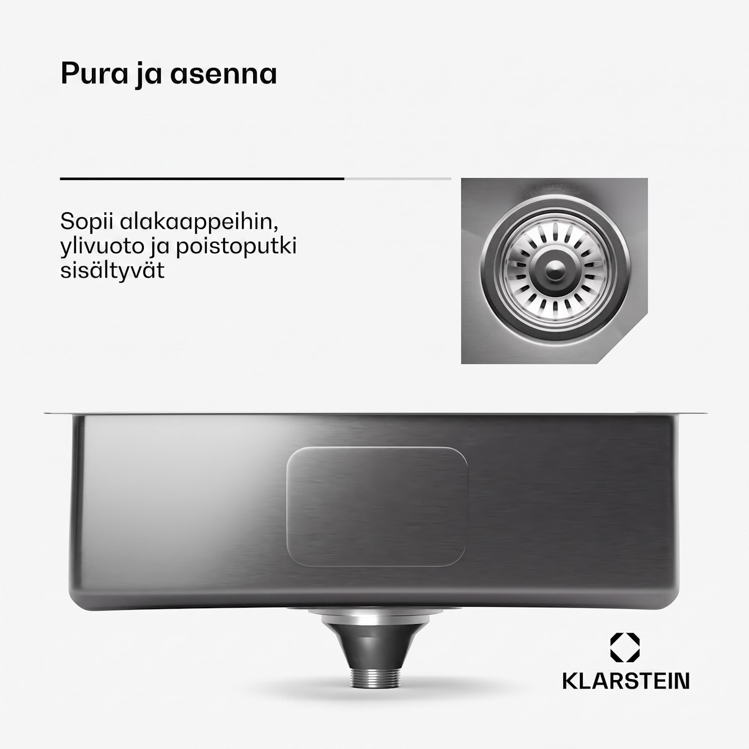 TitanSteel-tiskiallas, jonka mitat ovat 45 x 55 cm (pituus x leveys), valmistettu ruostumattomasta teräksestä, naarmuuntumaton ja kuumuutta kestävä pinta 50 x 40 cm | Ruostumaton Teräs