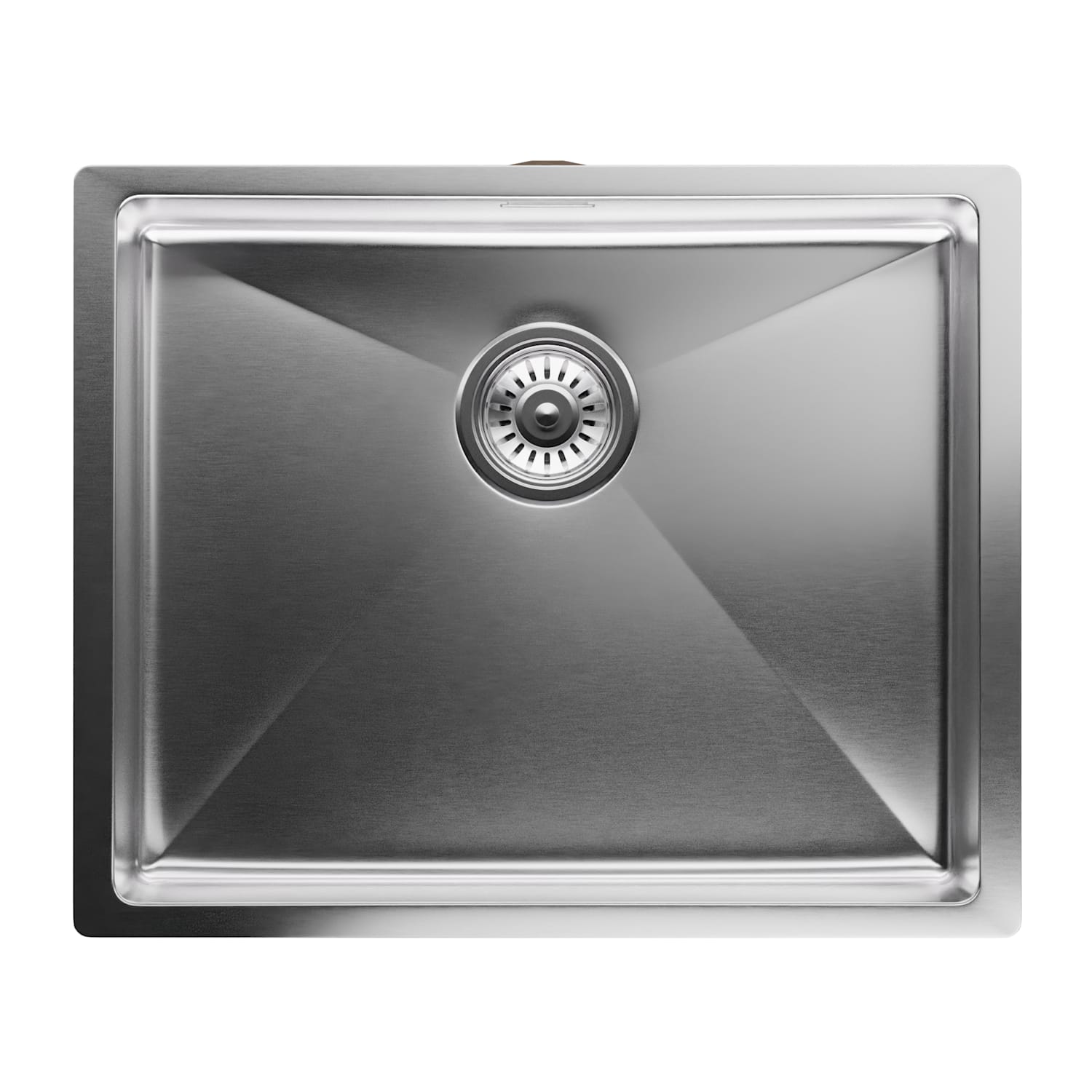 TitanSteel stalowy zlewozmywak kuchenny o wymiarach 45 x 55 cm (dł. x szer.) powierzchnia odporna na zarysowania i wysoką temperaturę 50 x 40 cm | Stal nierdzewna