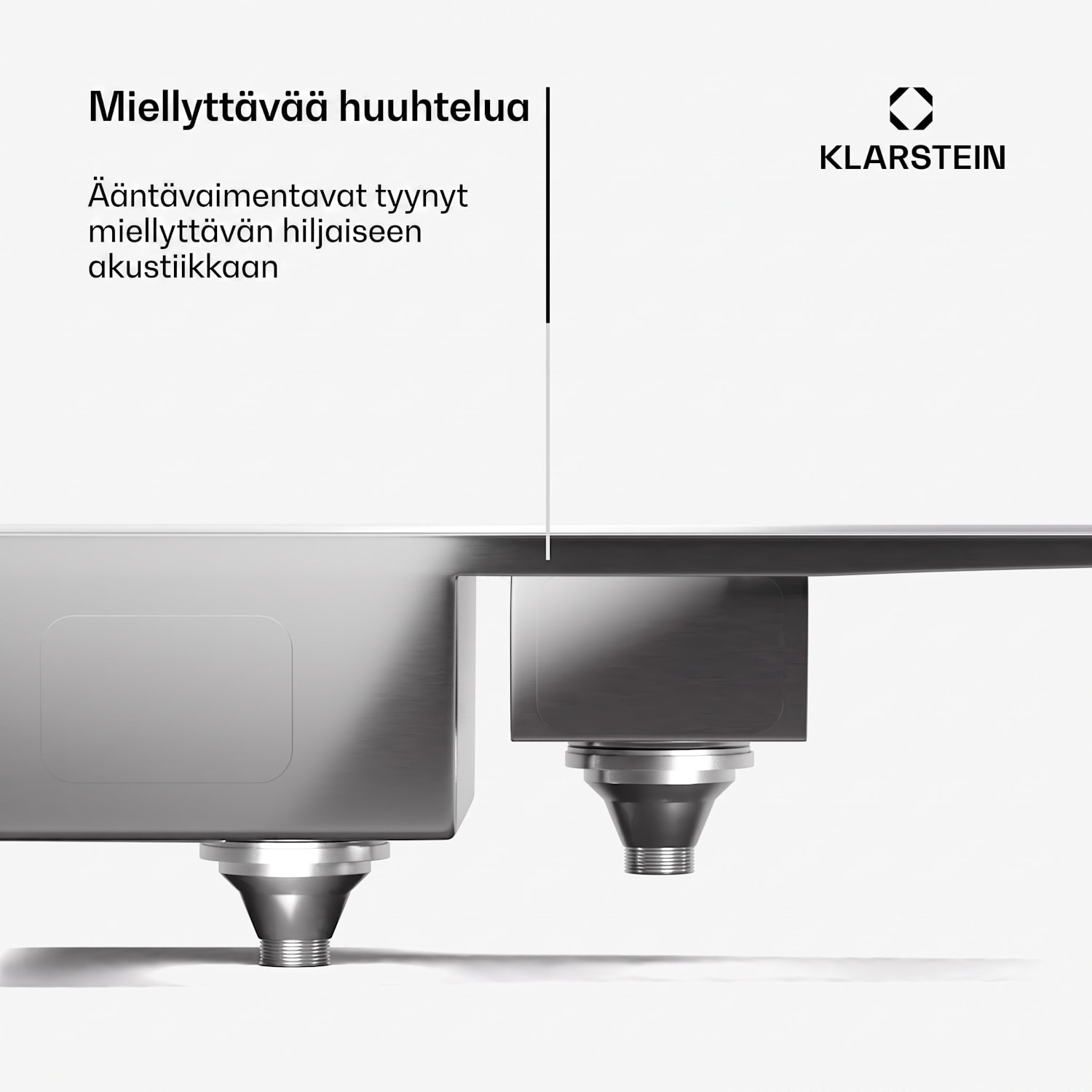 TitanSteel-tiskiallas kuivaustasolla | 100 x 45 cm | 2 allasta | ruostumaton | lämmönkestävä 100 x 45 cm | Ruostumaton Teräs