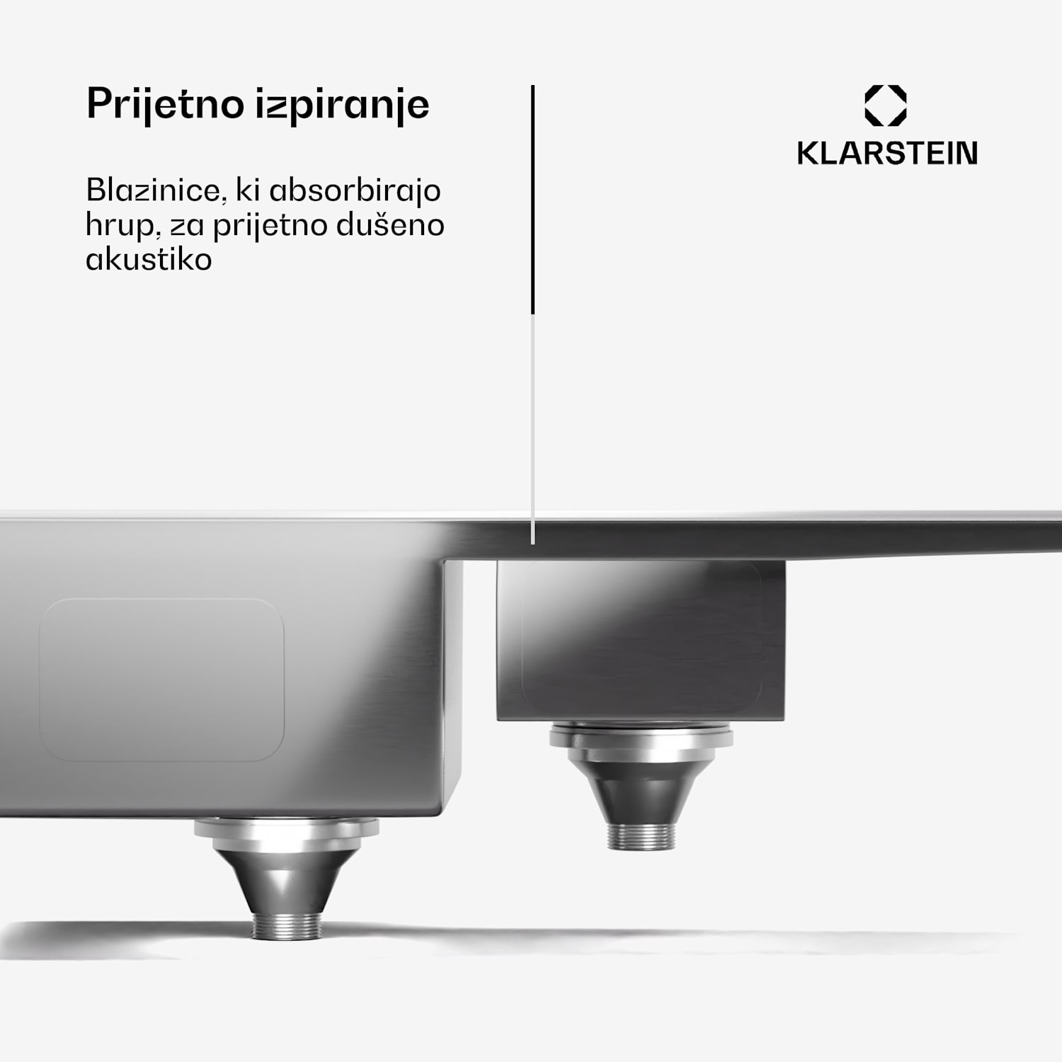 TitanSteel kuhinjsko korito z odcejalnikom, 100 x 45 cm, nerjaveče jeklo, odporno na praske, odporno na vročino 