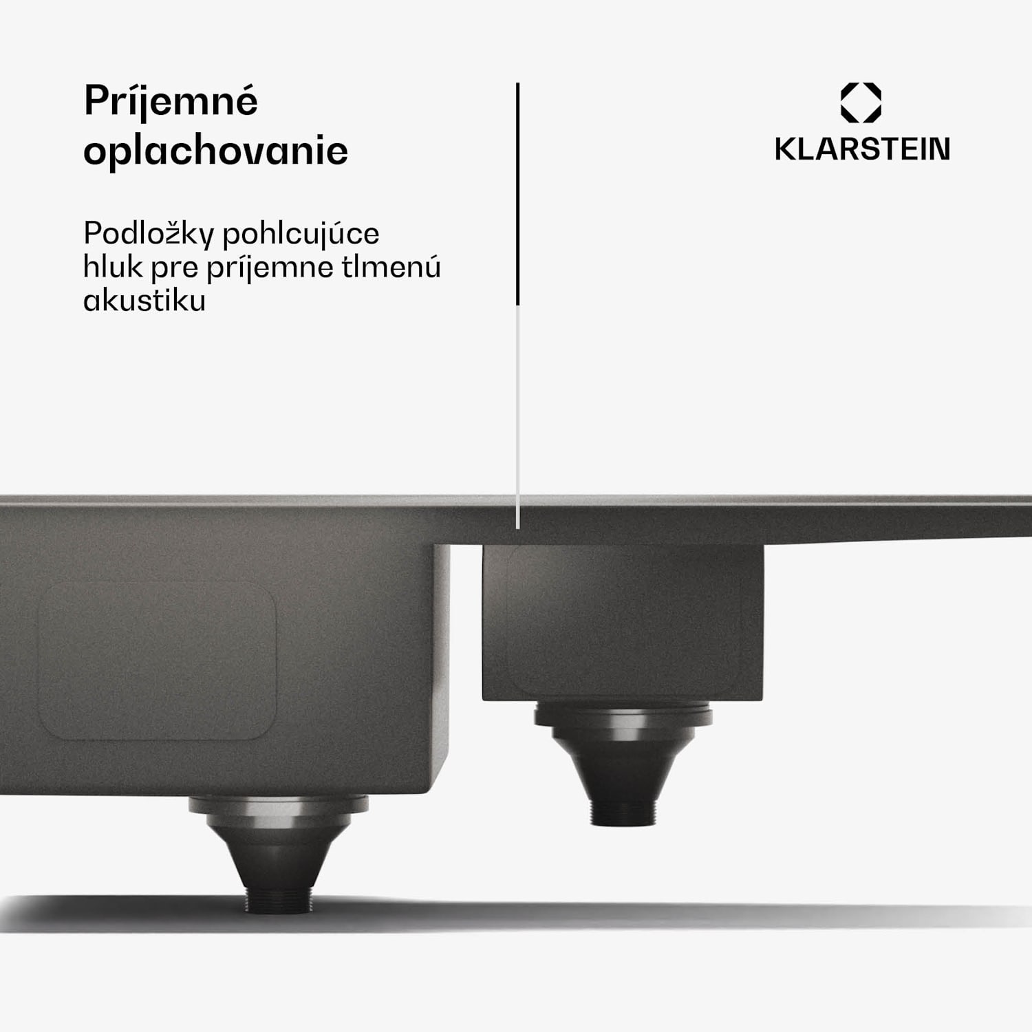 TitanSteel kuchynský drez s odkvapkávačom, 100 x 45 cm, 2 umývadlá, nehrdzavejúca oceľ, odolný voči teplu 100 x 45 cm | Antracit