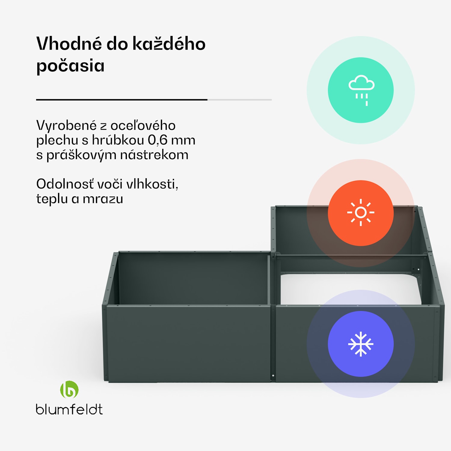 Versagrow vyvýšený záhon s 8 modulmi, individuálny tvar, hrúbka 1 mm, nehrdzavejúca oceľ 8 | Lesná zeleň