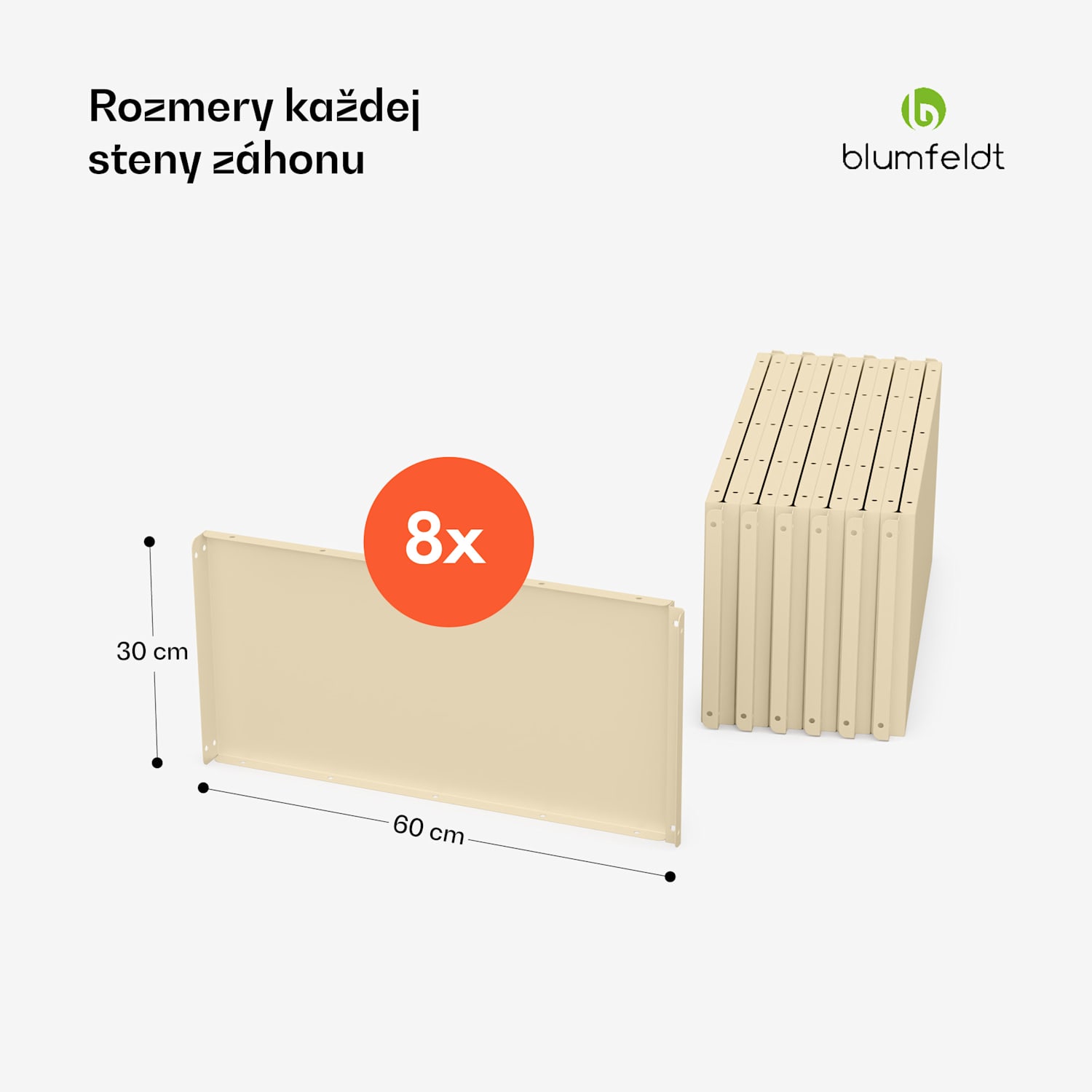 Versagrow vyvýšený záhon s 8 modulmi, individuálny tvar, hrúbka 1 mm, nehrdzavejúca oceľ 