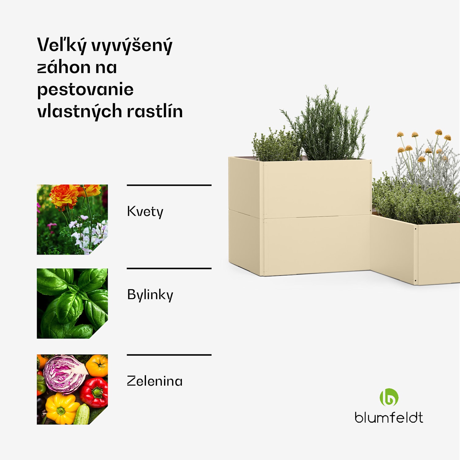 Versagrow vyvýšený záhon s 12 modulmi, individuálny tvar, hrúbka 1 mm, nehrdzavejúca oceľ 