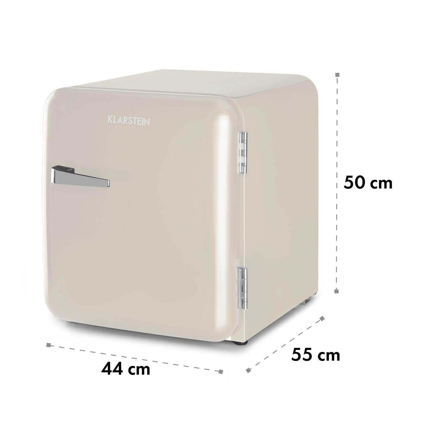 Audrey Mini, frigider retro, 48 l, 2 nivele, energie. clasa F 