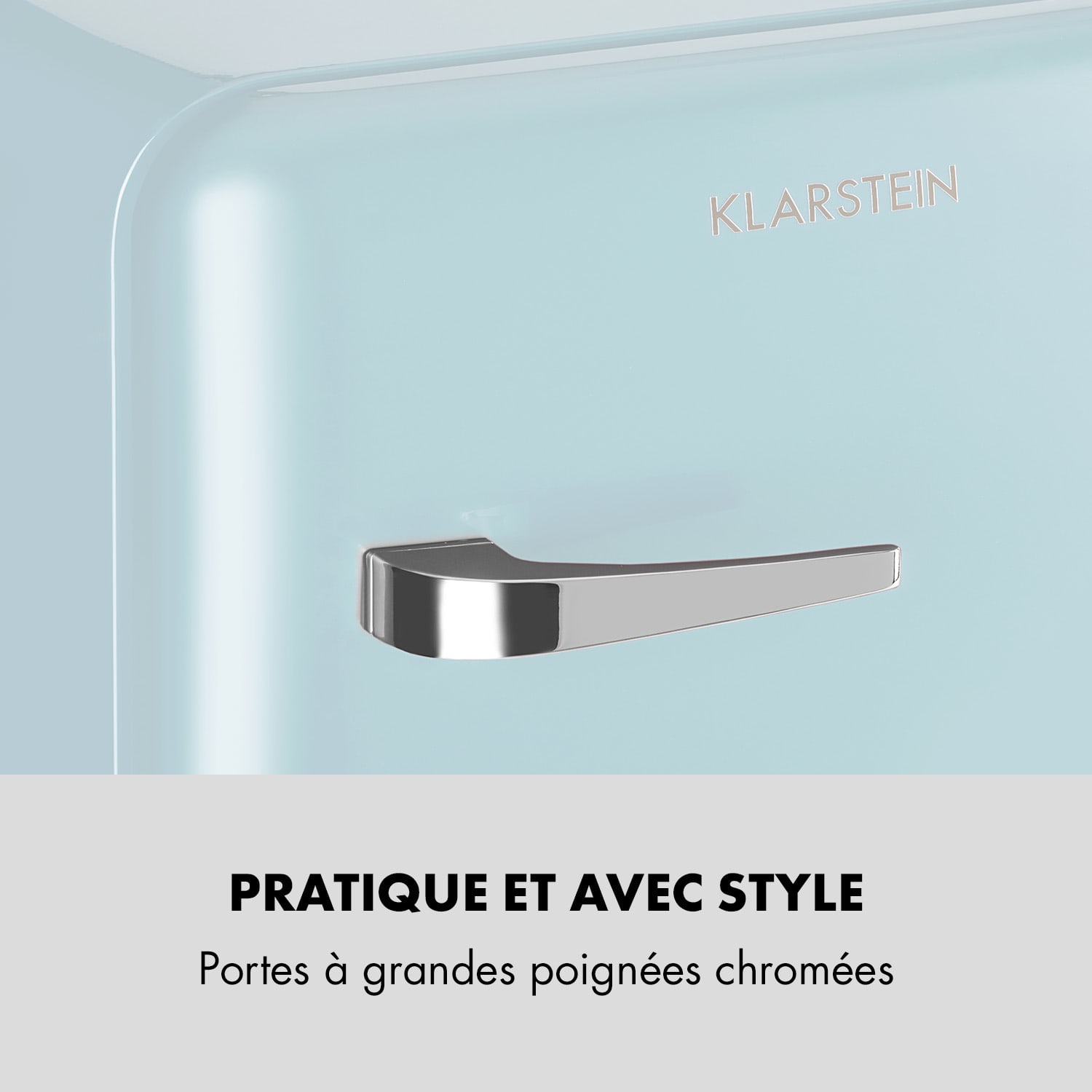Réfrigérateur rétro Audrey Mini 48l 2 étages 48 L | Bleu Pastel