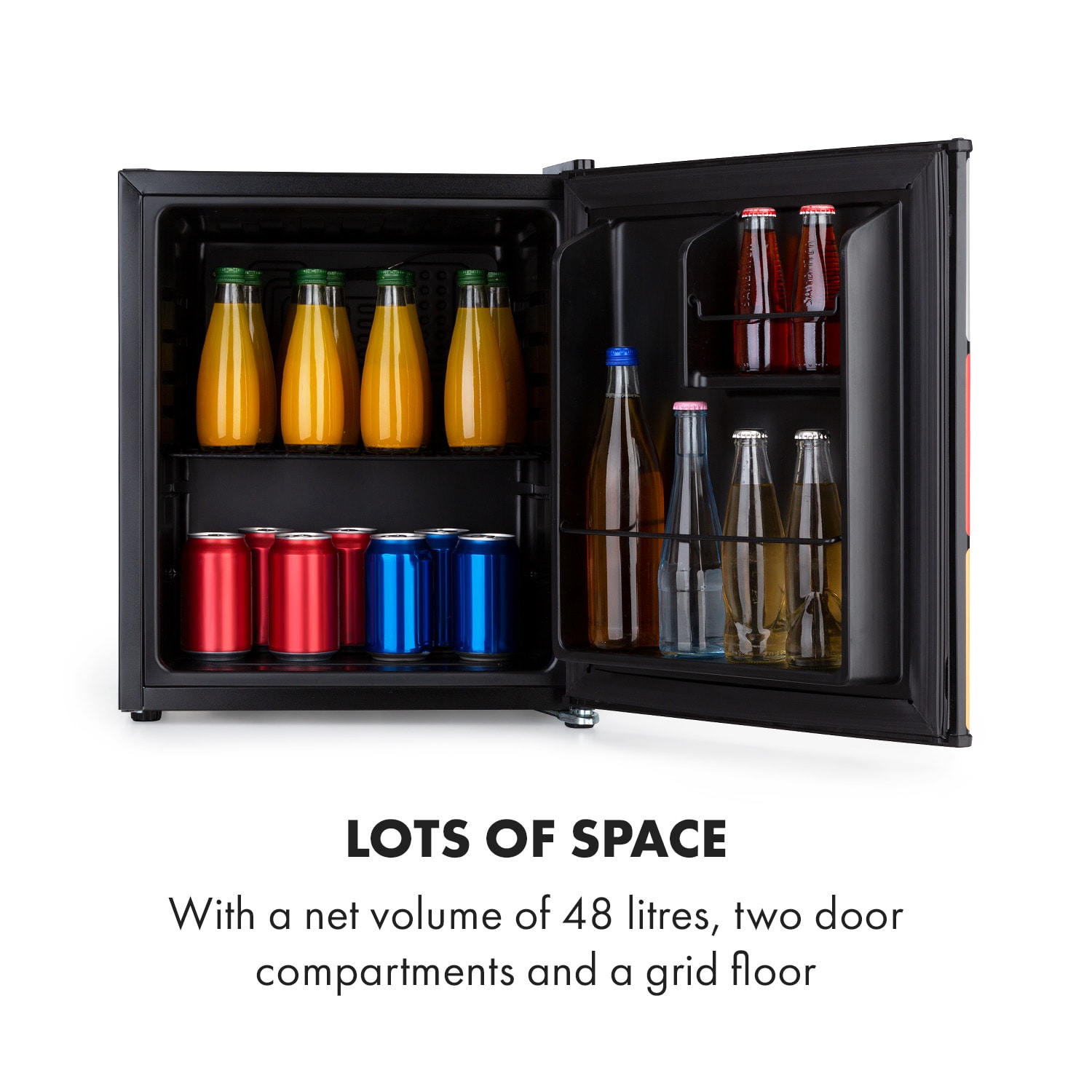 Solve, mini hűtőszekrény, 48 liter, D energiahatékonysági osztály 