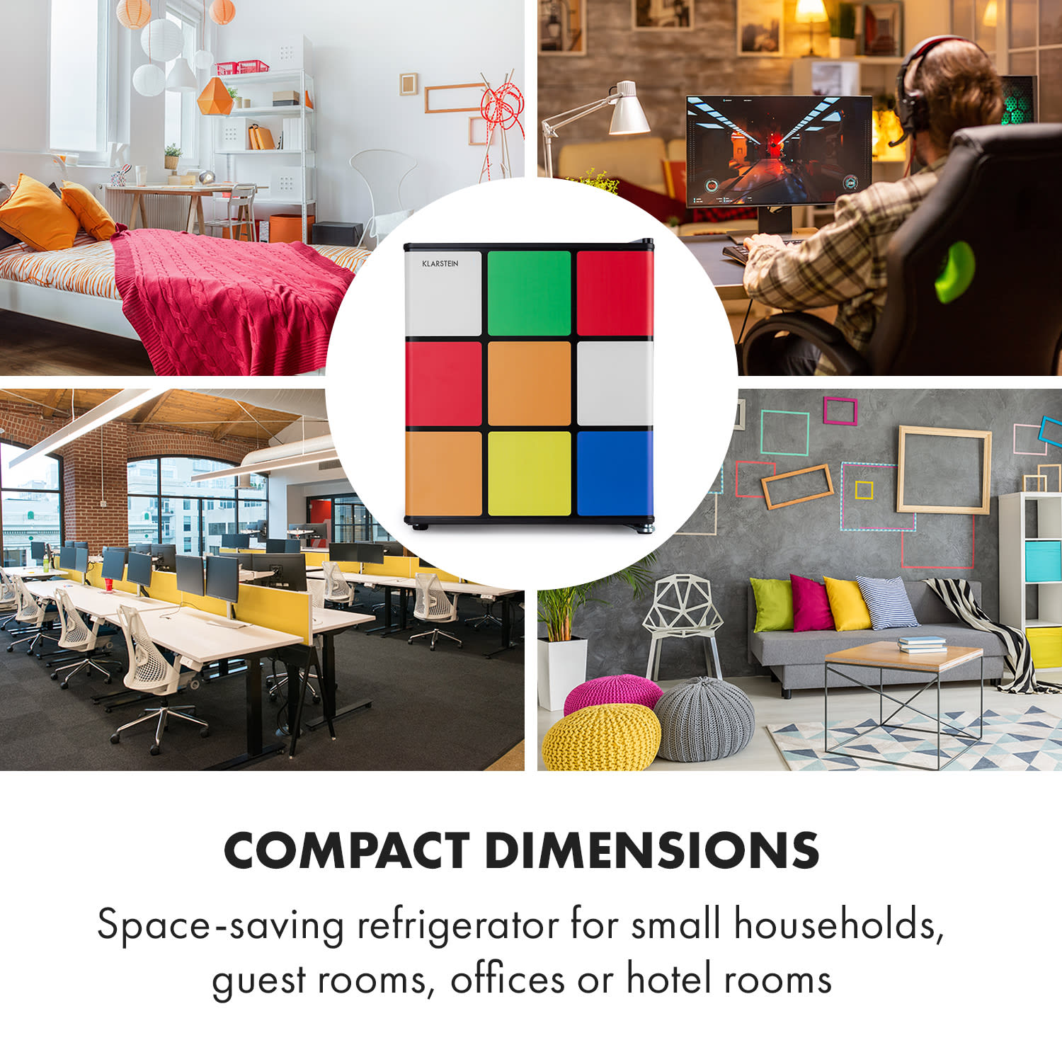 Solve, mini hűtőszekrény, 48 liter, D energiahatékonysági osztály 