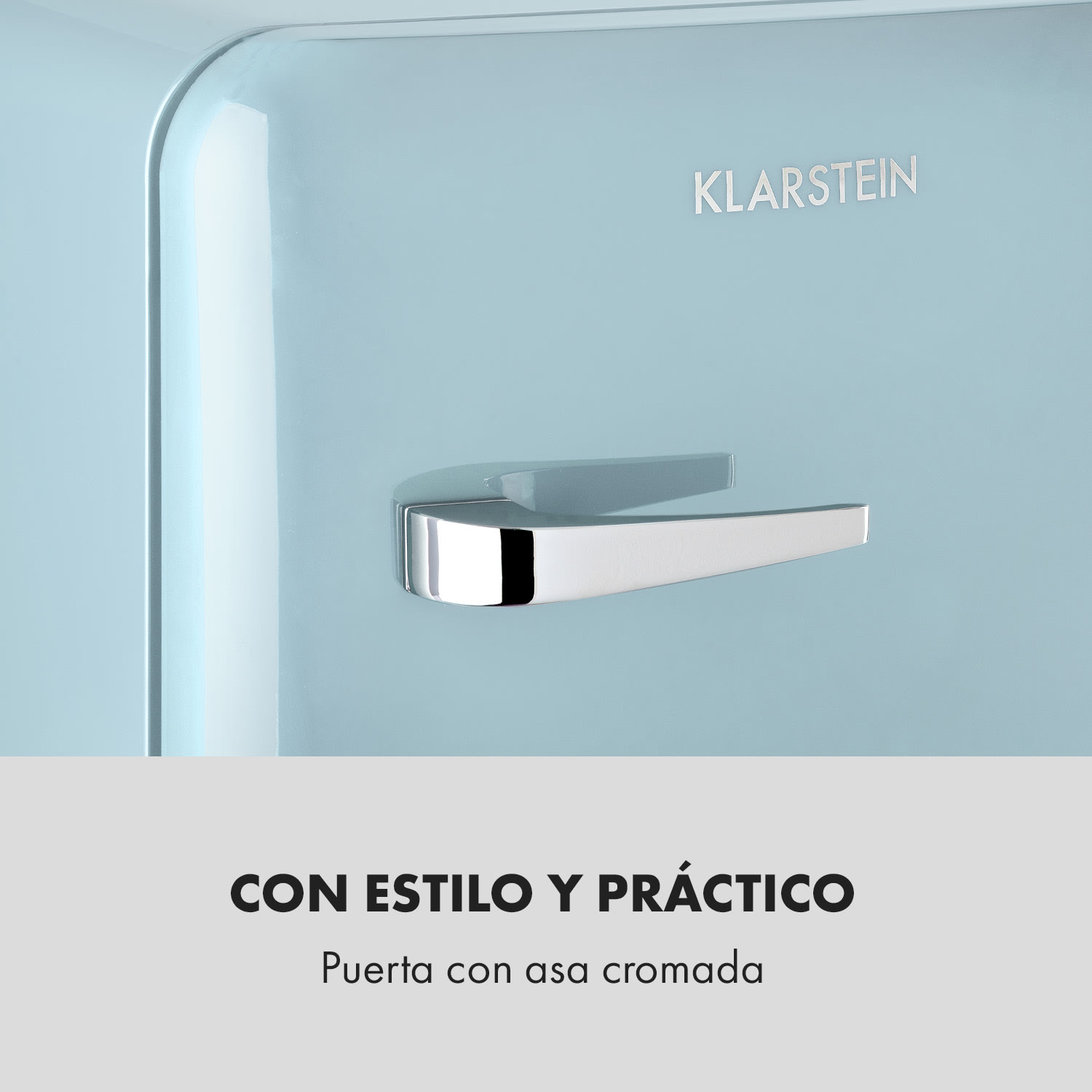 Audrey Mini 2 en 1 frigorífico clase de eficiencia energética E congelador LED 37 L | Azul Pastel