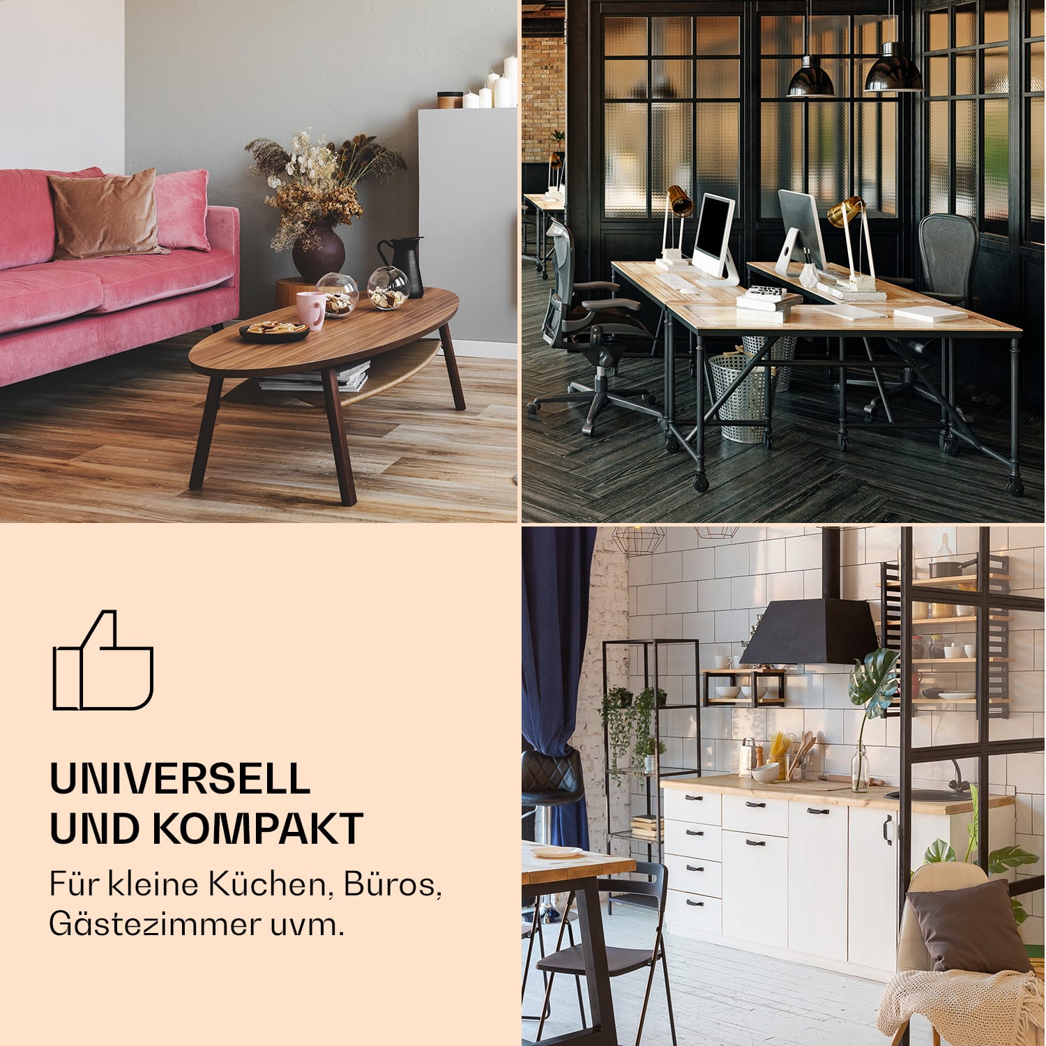 Audrey Retro-Kühlschrank 70 Liter 3 Regale 2 Türfächer Innenbeleuchtung 