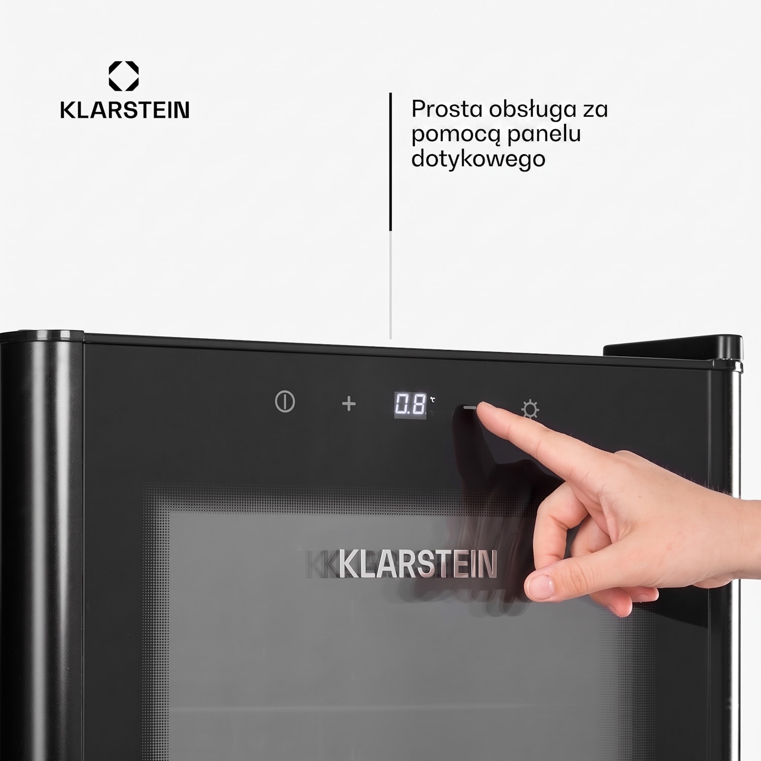 Beercave 115 Lodówka 115 l 4 półki Potrójnie izolowane szklane drzwi Touch 115 Ltr | Czarny
