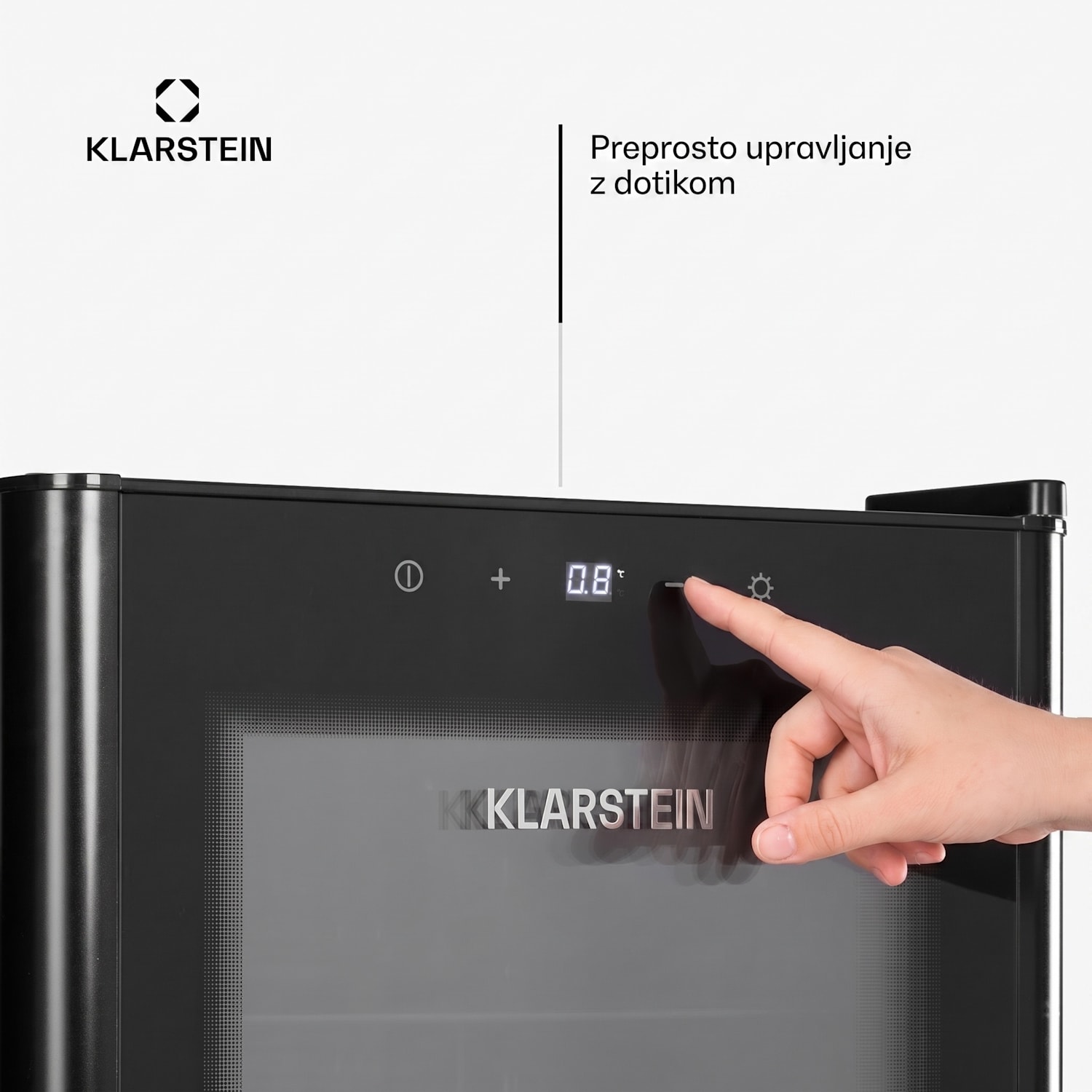 Beersafe 115 Hladilnik 115 ltr 4 police Trojna izolirana steklena vrata Na dotik 115 Ltr | Črna